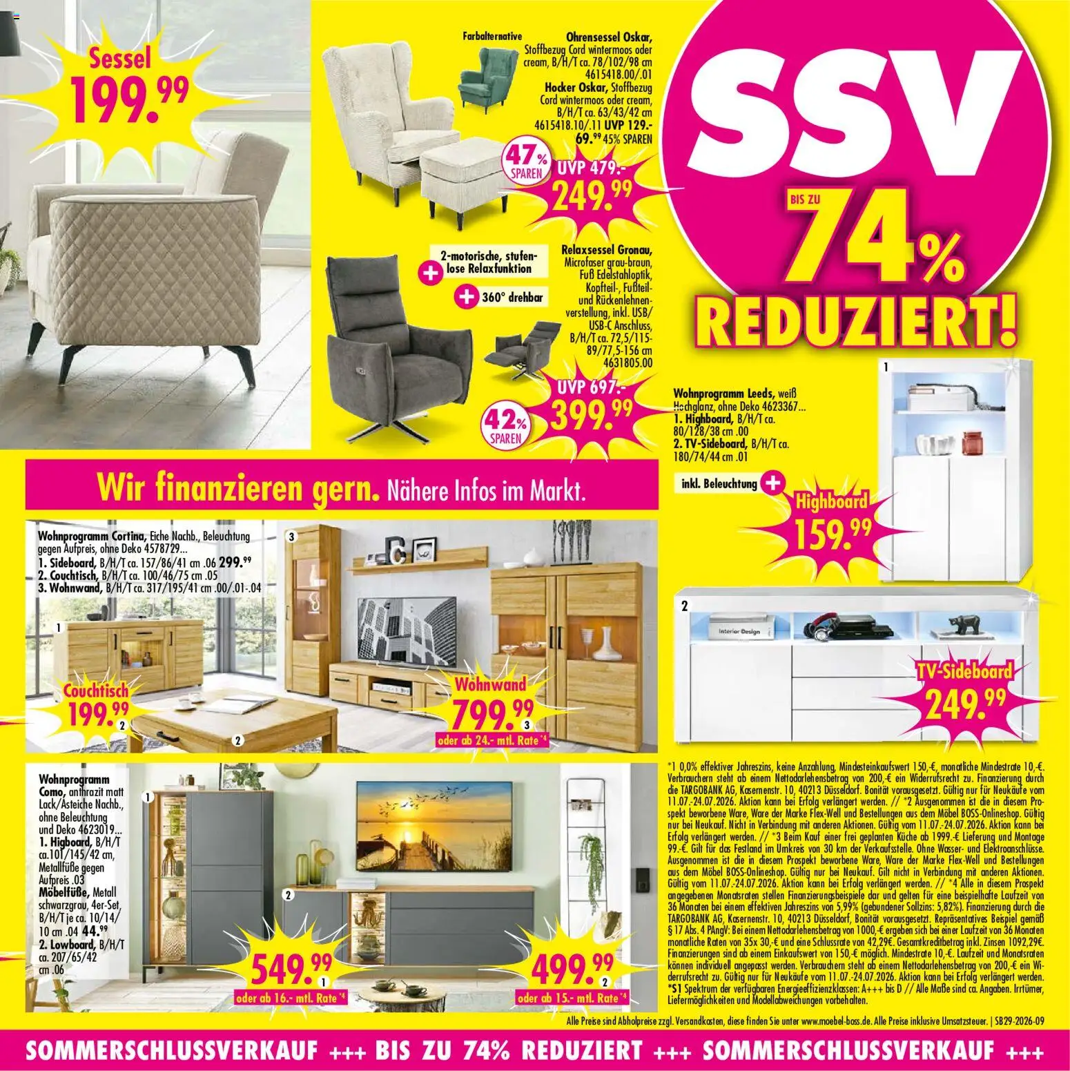 SB Möbel Boss Prospekt – gültig ab 11.07.2026 | Seite: 9