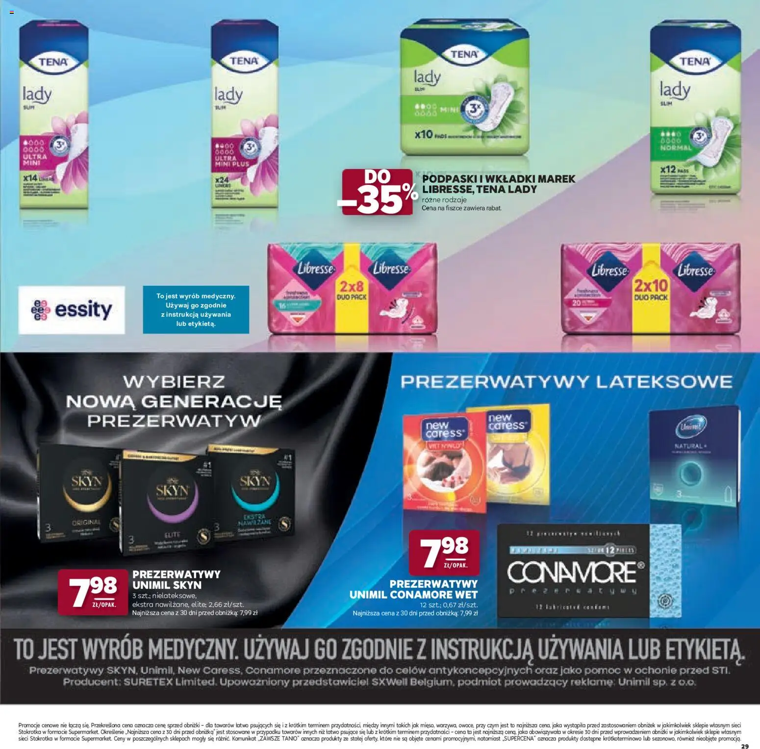 Stokrotka gazetka - Katalog Jesienne Inspiracje od 15.10.2026 | Strona: 29 | Produkty: Prezerwatywy, Stokrotka, Podpaski