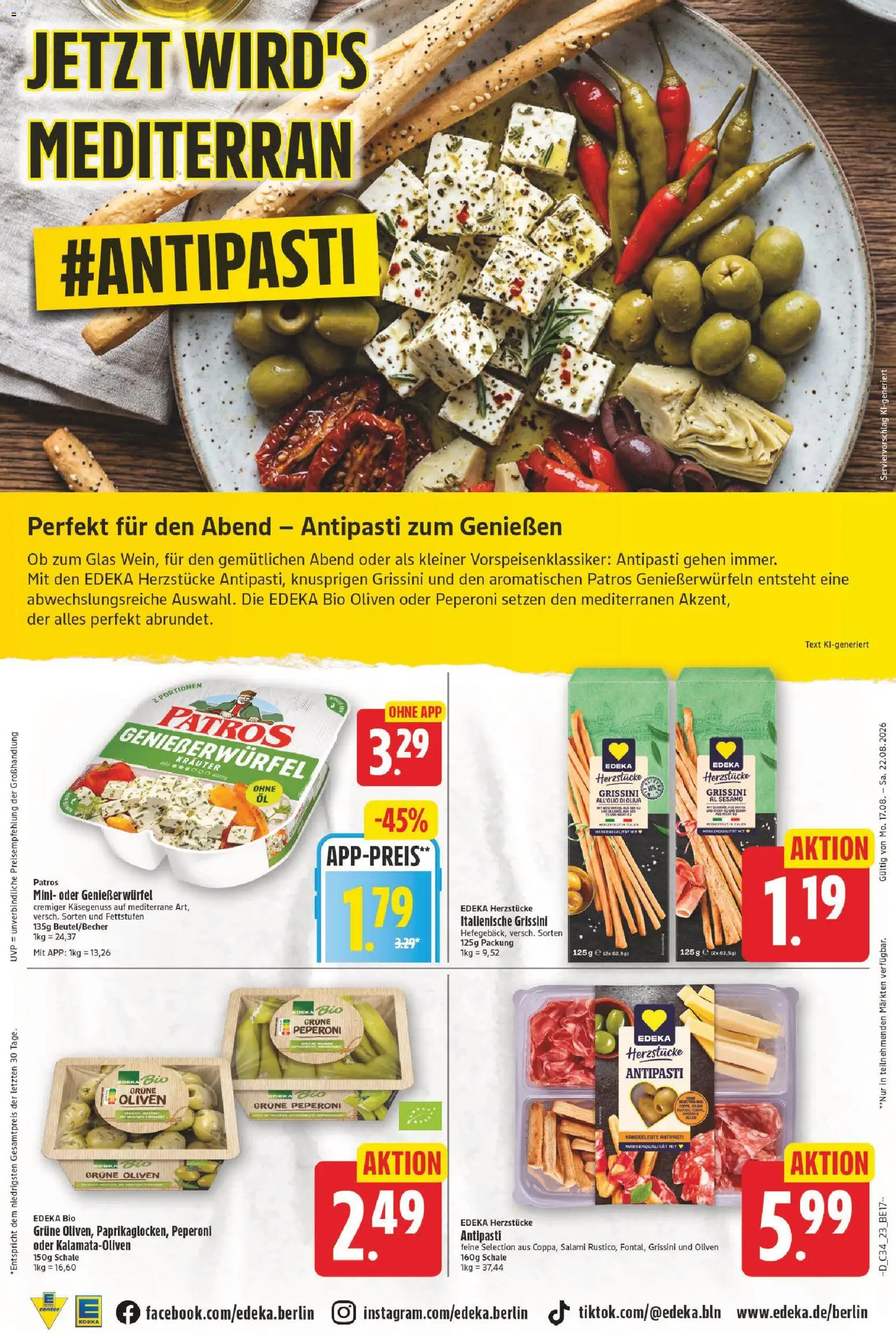E center Prospekt – gültig ab 17.08.2026 | Seite: 23 | Produkte: Patros, Salami