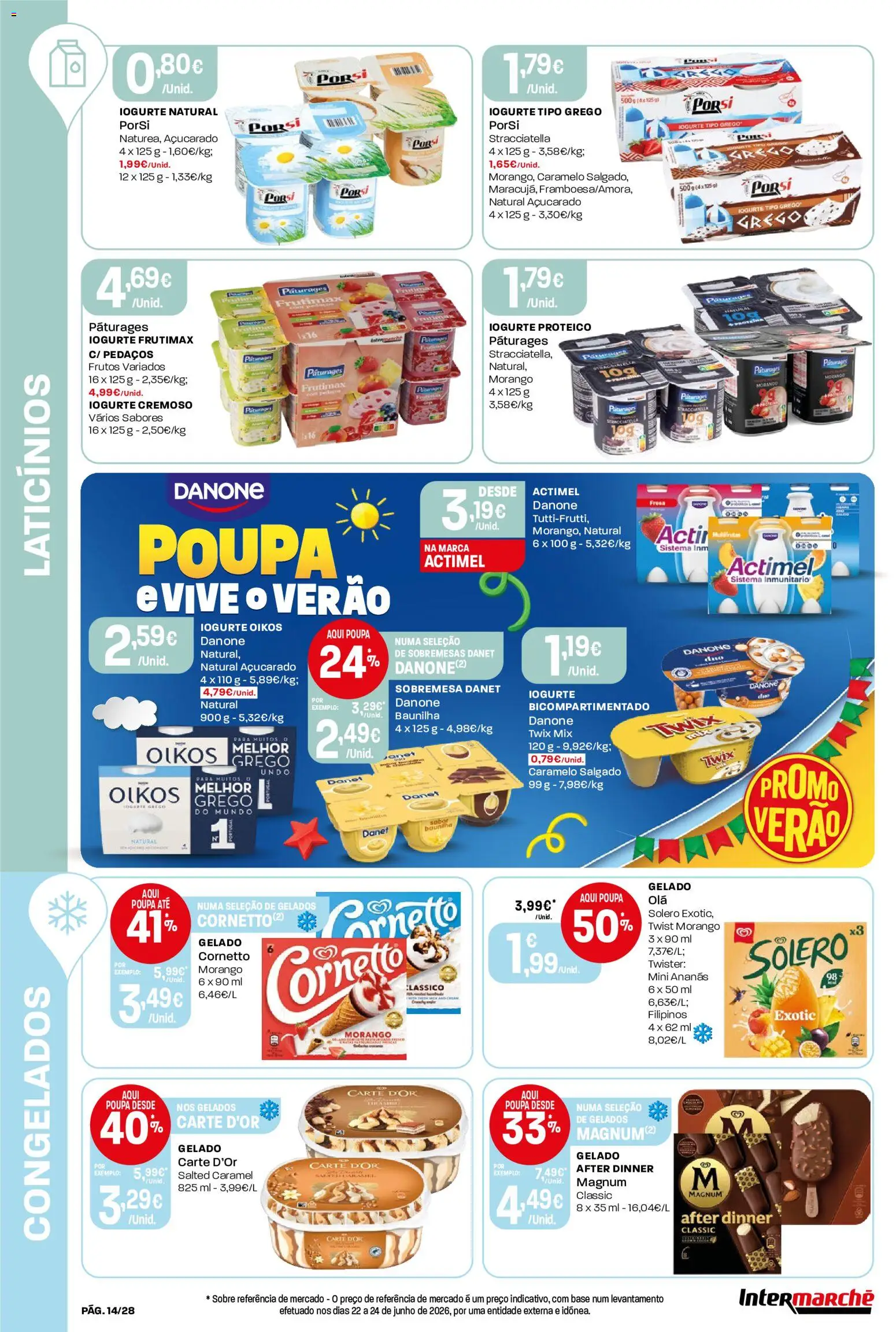 Intermarché Folheto Contact │ válido de 23/07/2026 | Página: 14 | Produtos: Filipinos, Base, Gelado, Iogurte