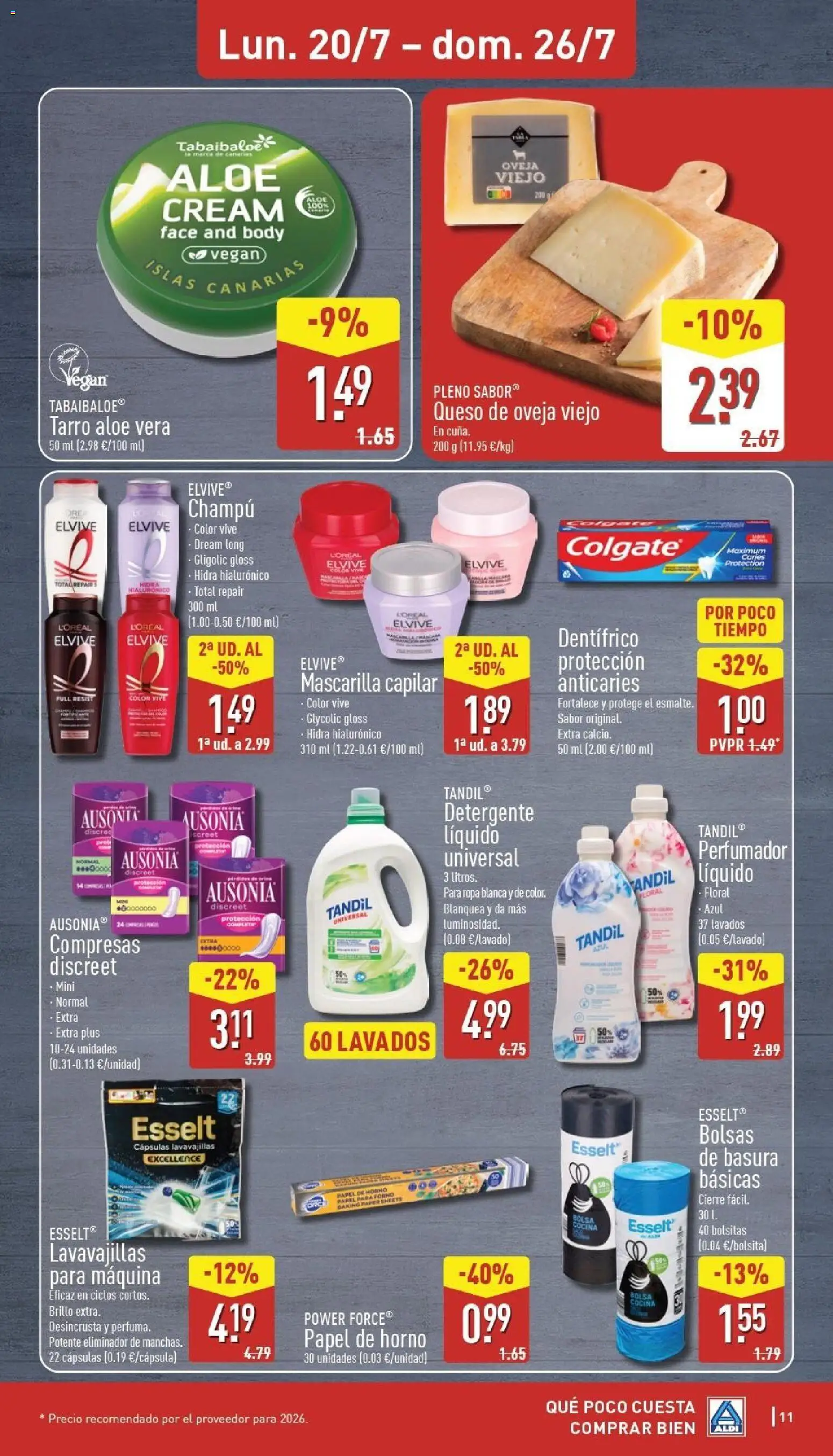 Aldi folleto Canarias │ válido desde el 20/07/2026 | Página: 11 | Productos: Bolsa, Horno, Cocina, Lavavajillas