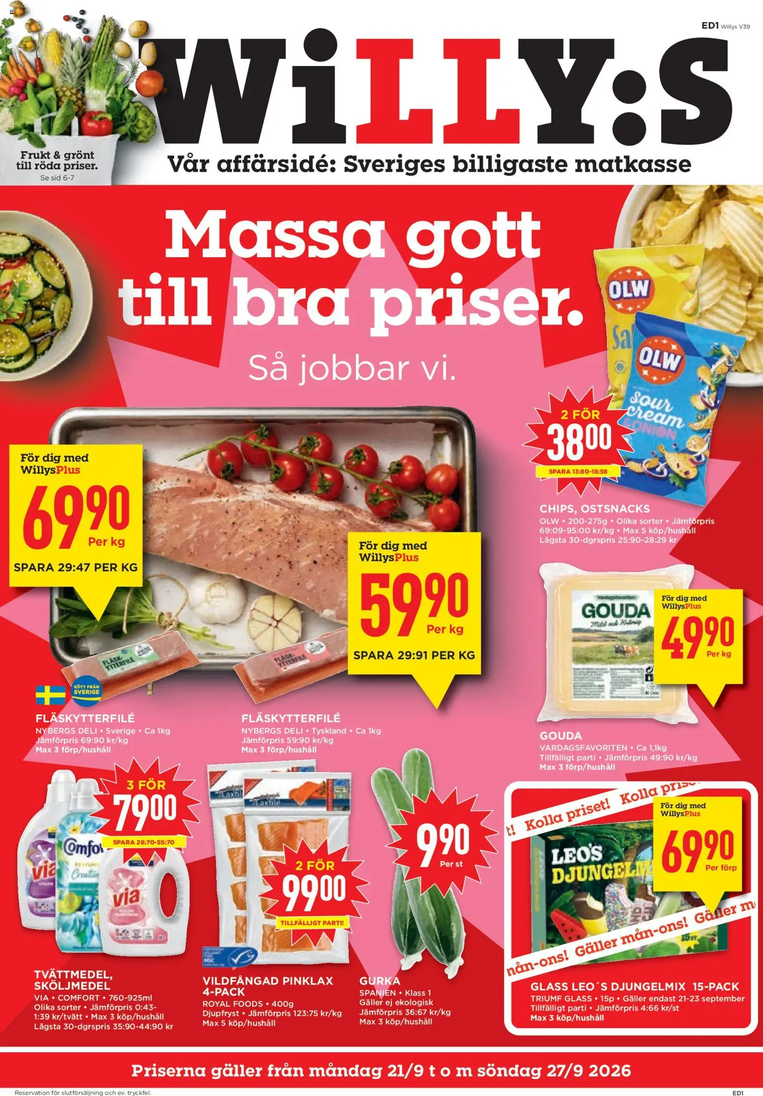Willys reklamblad aktuell från 21/09/2026 | Sida: 1