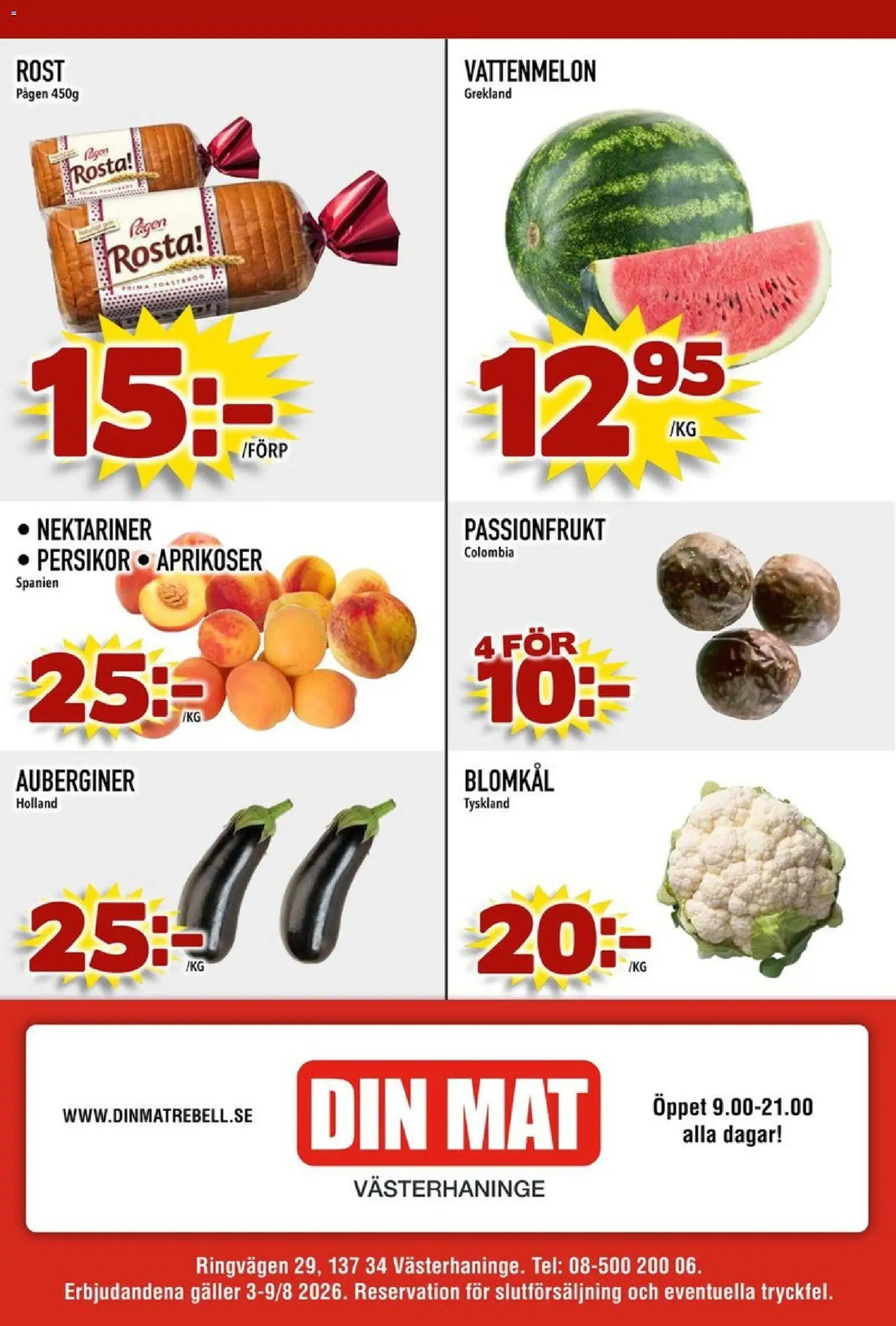 Din Mat reklamblad aktuell från 03/08/2026 | Sida: 8