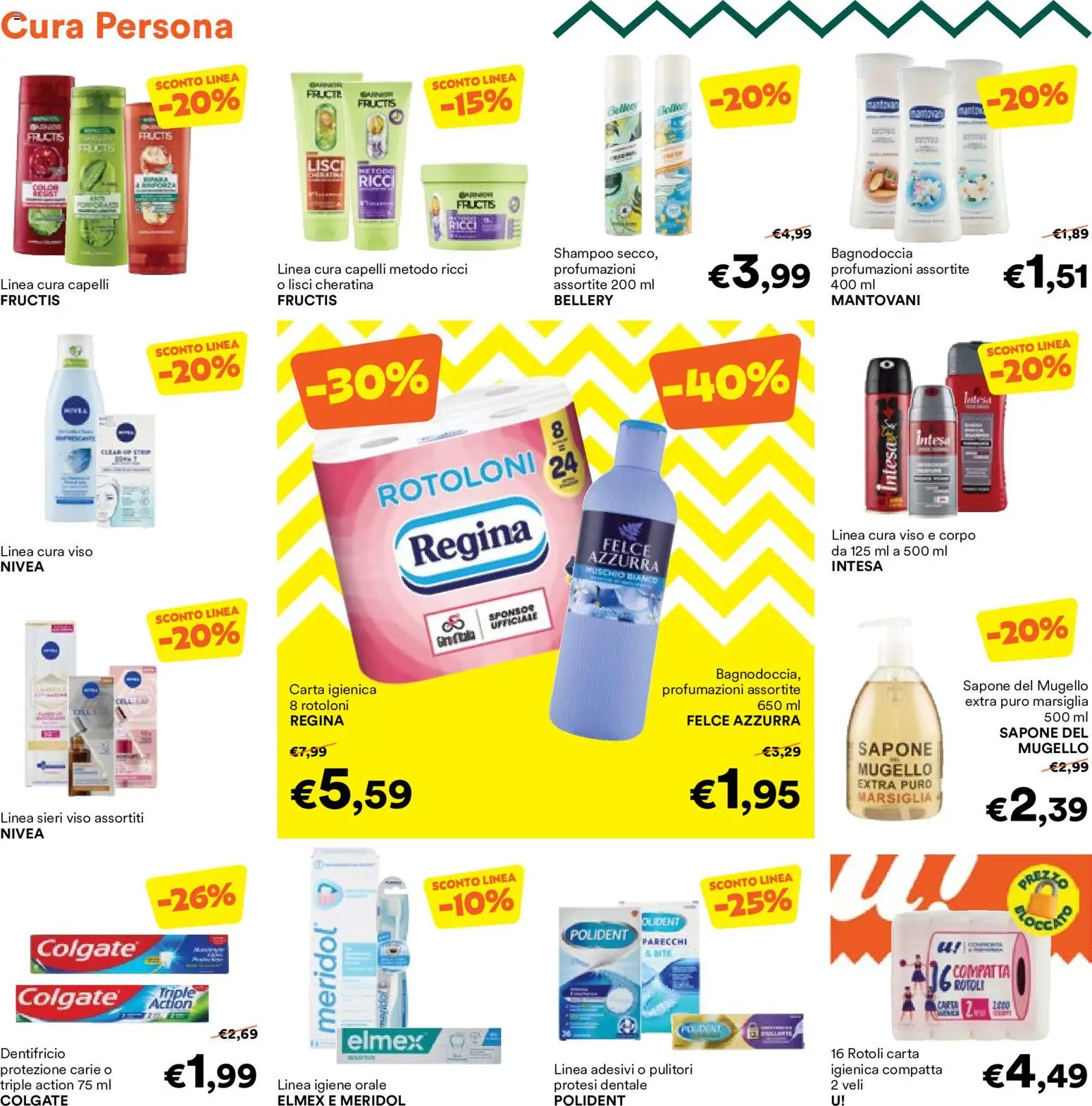 Volantino Unes del 06.05.2026 | Pagina: 22 | Prodotti: Shampoo, Carta igienica, Sapone, Dentifricio