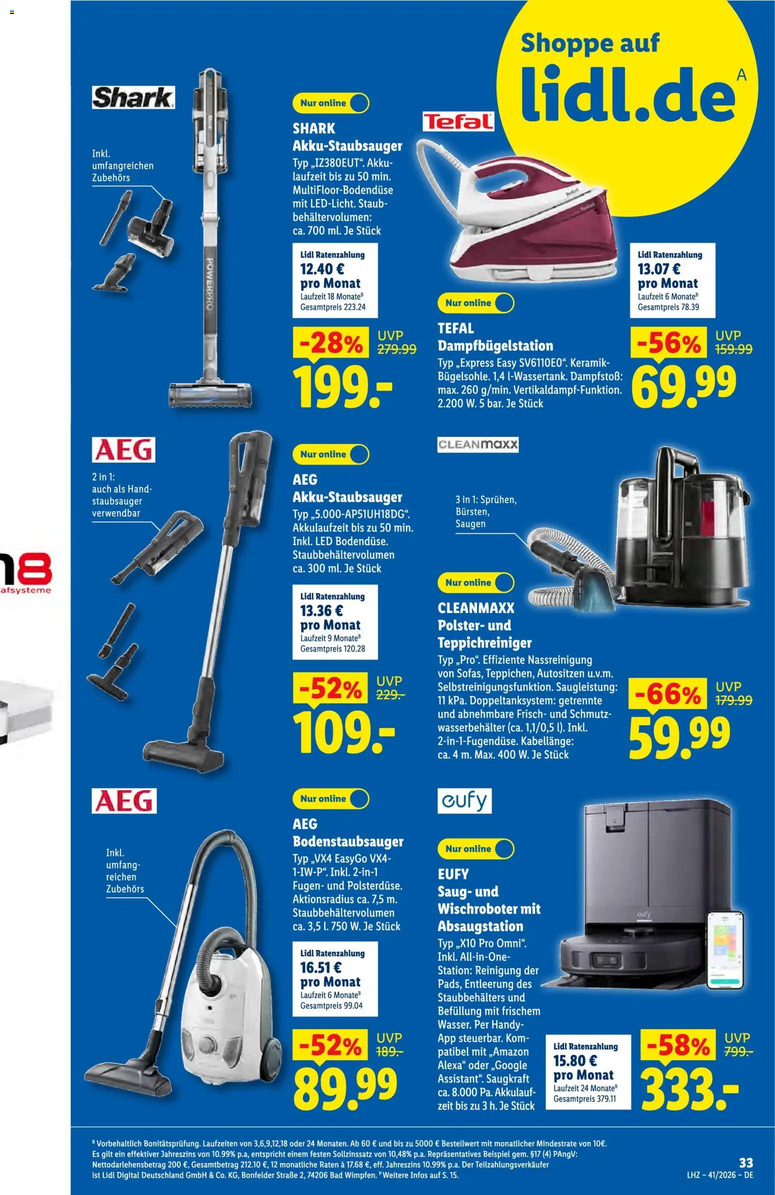 Lidl Německo leták od 05.10.2026 | Strana: 51 | Produkty: Tefal, LED