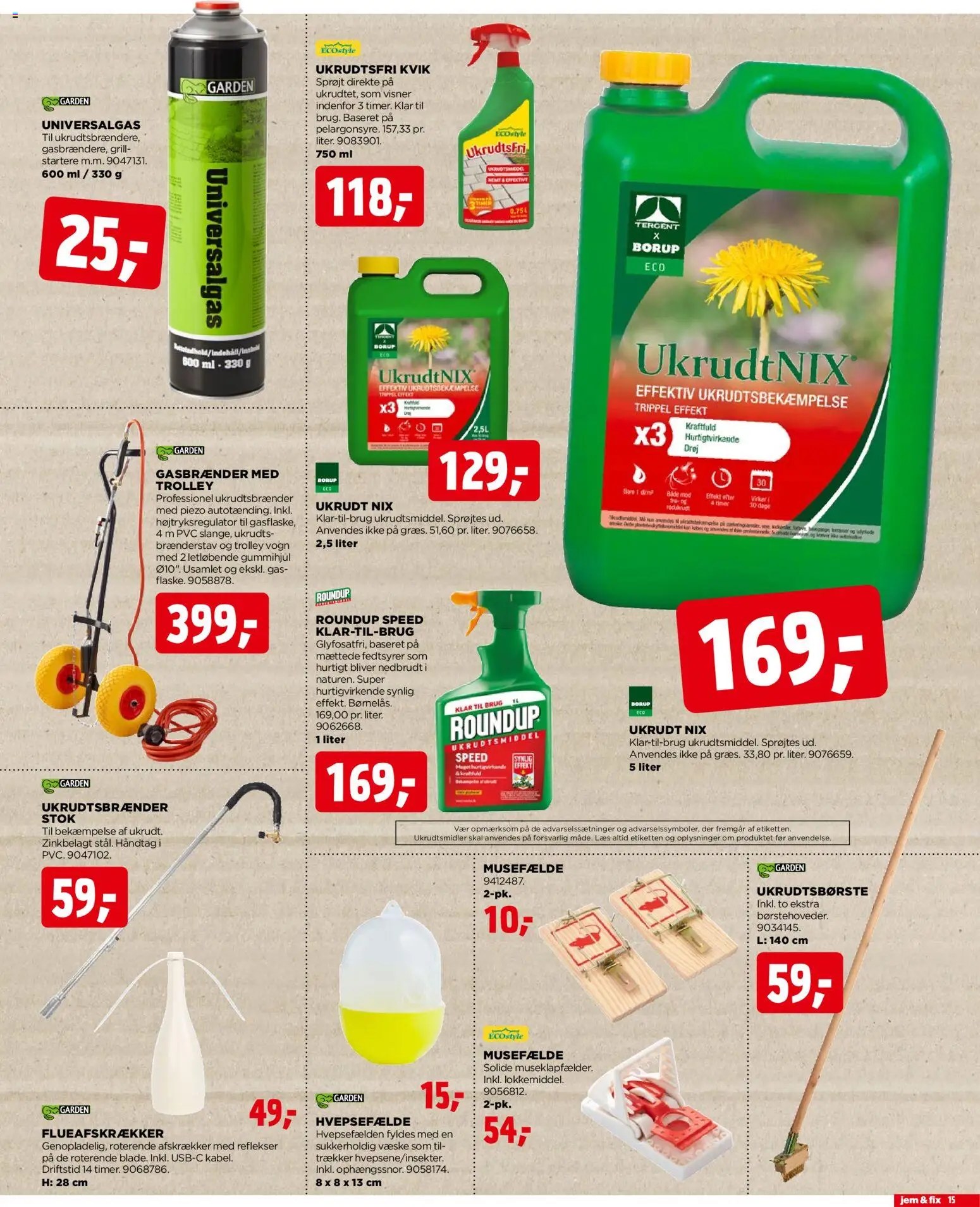 Jem & fix tilbudsavis – gyldig fra 10.05.2026 | Side: 15 | Produkter: Søm, Grill
