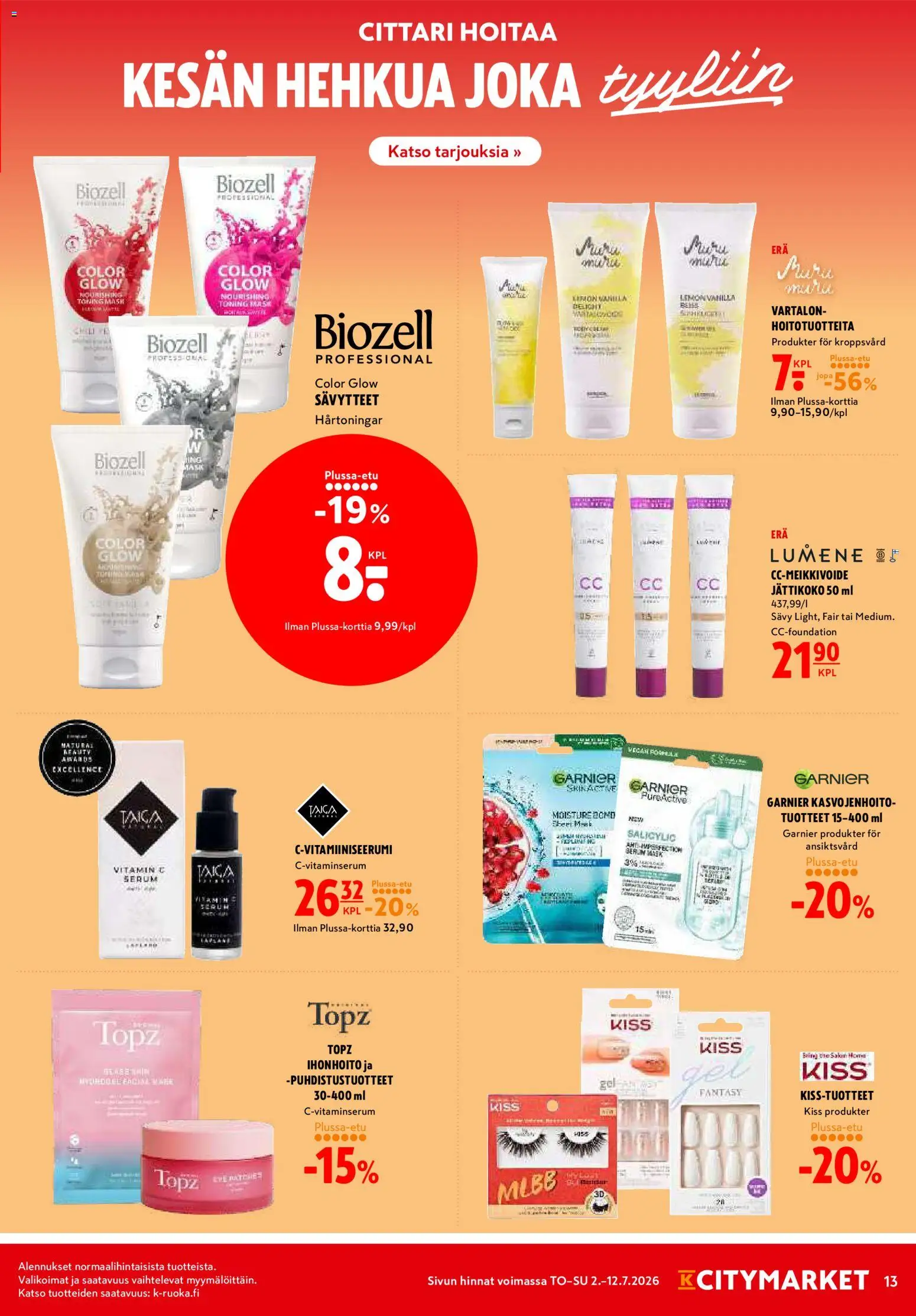K-Citymarket tarjoukset – voimassa 02/05/2026 alkaen | Sivu: 13