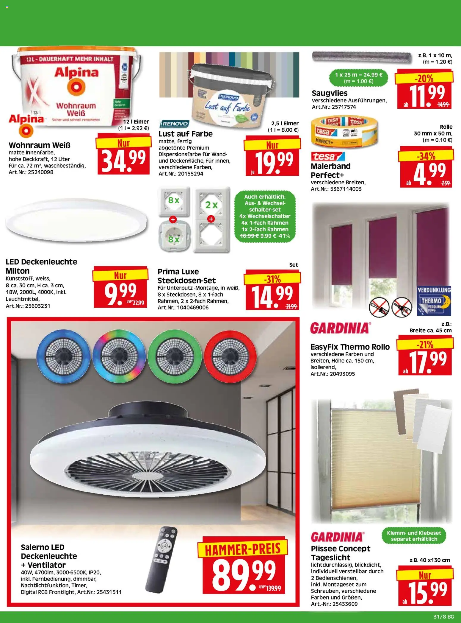 HERKULES Bau & Garten – gültig ab 27.07.2026 | Seite: 8 | Produkte: Ventilator