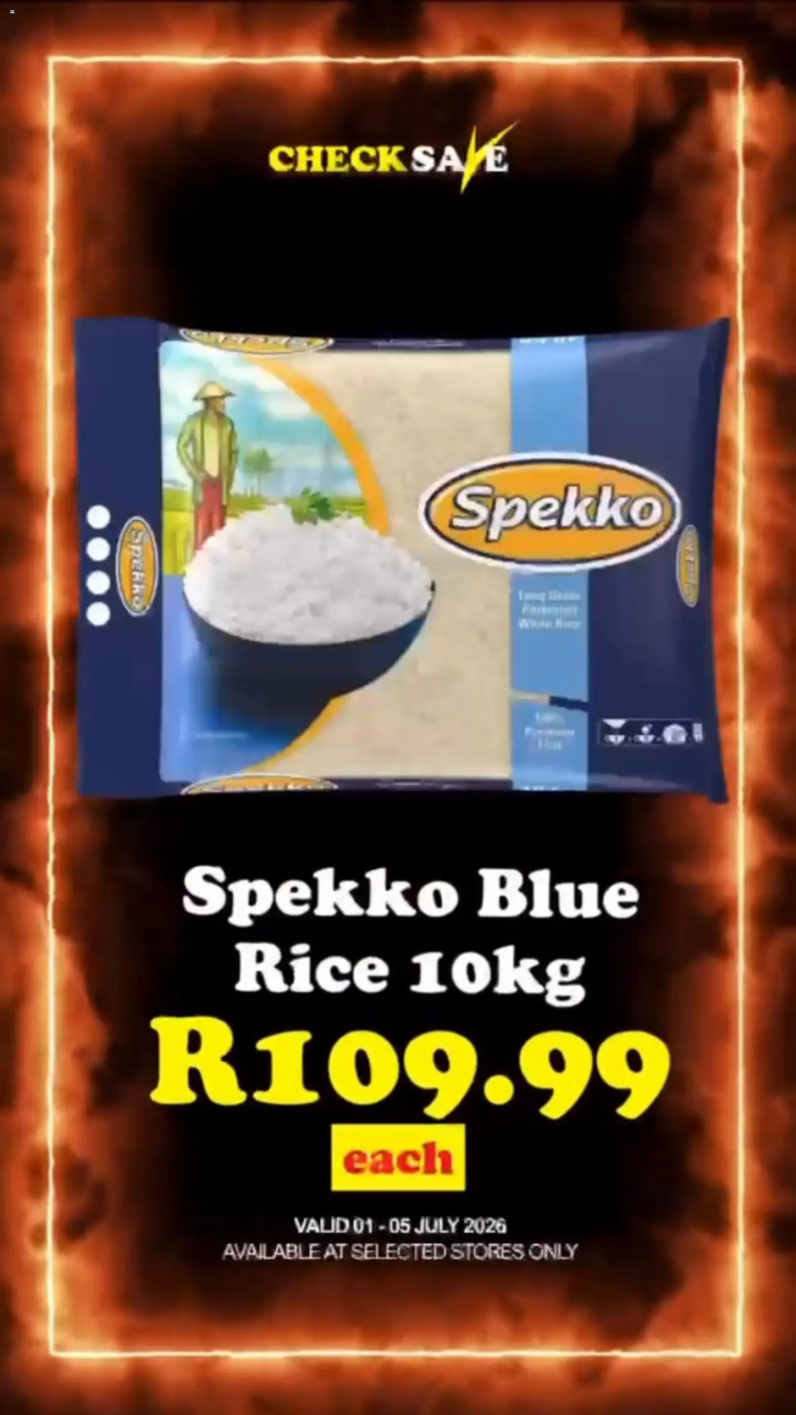 New Check Save catalogue – valid from 01/07/2026 | Page: 3 | Products: Rice