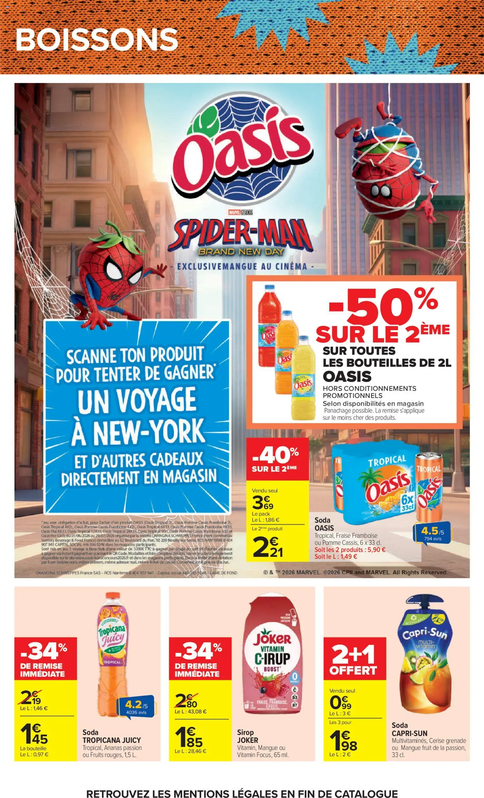 {H1} | Page: 47 | Produits: Orangina, Fraise, Framboise, Thé