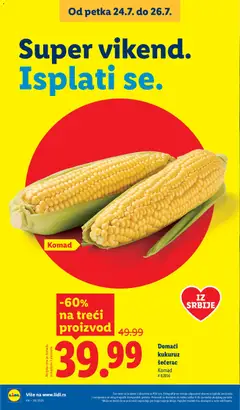 BARONI, ČAJNA KOBASICA XXL, Čajna kobasica - pregled Lidl kataloga - važi od 23.07.2026 | Strana: 24 | Proizvode: Šunka, Kobasica, Pečenica