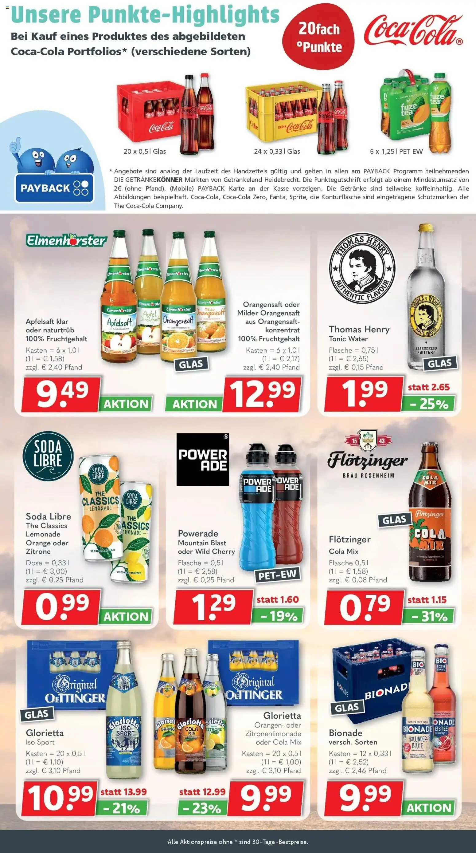 Getränkeland Prospekt Neustrelitz (ab 17.08.2026) zum Blättern | Seite: 7 | Produkte: Granatapfel, Coca cola, Cola, Orangensaft