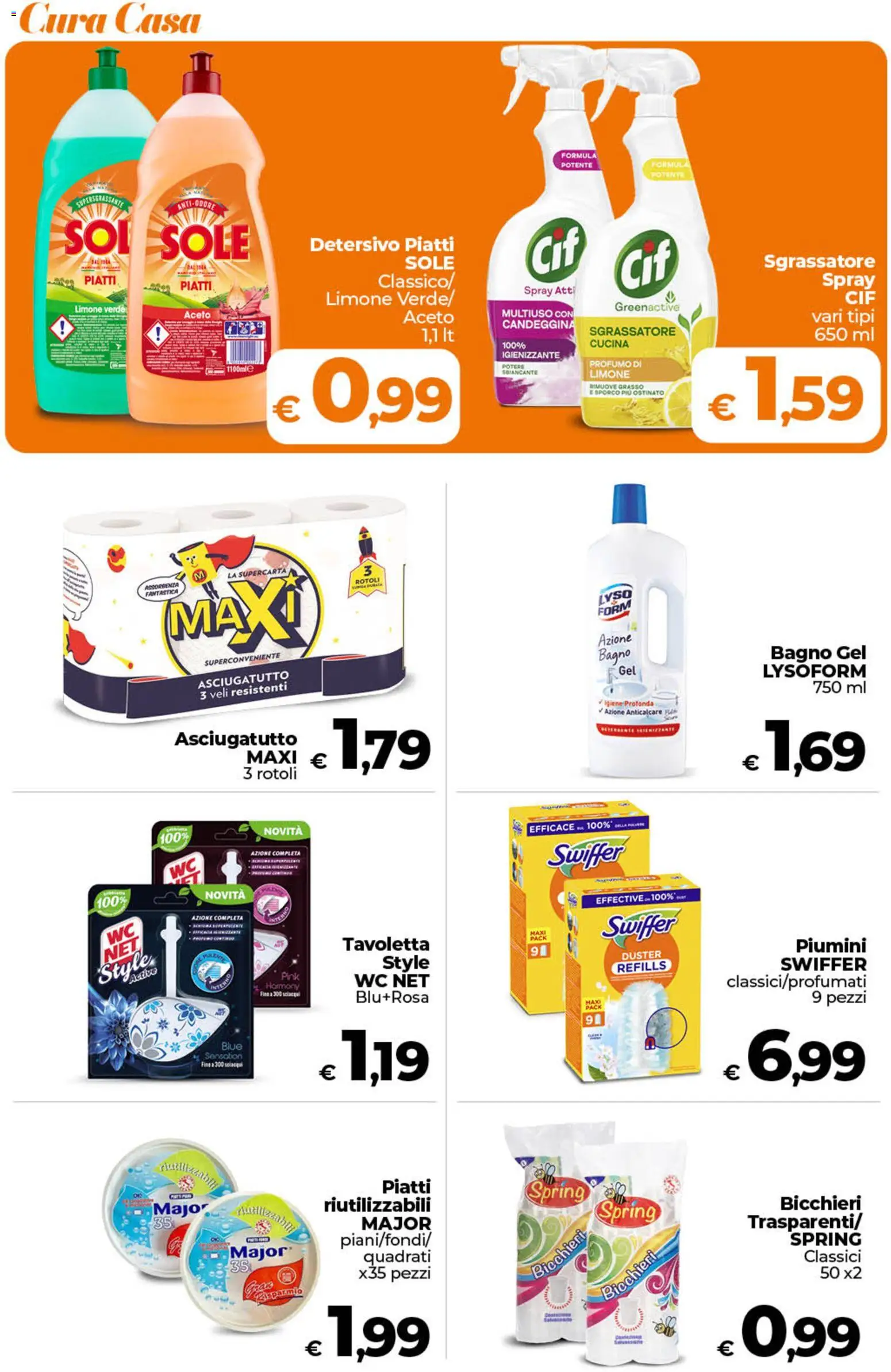 Volantino Ipercoop del 11/08/2026 | Pagina: 52 | Prodotti: Piatti, Anticalcare, Sgrassatore, Tavoletta