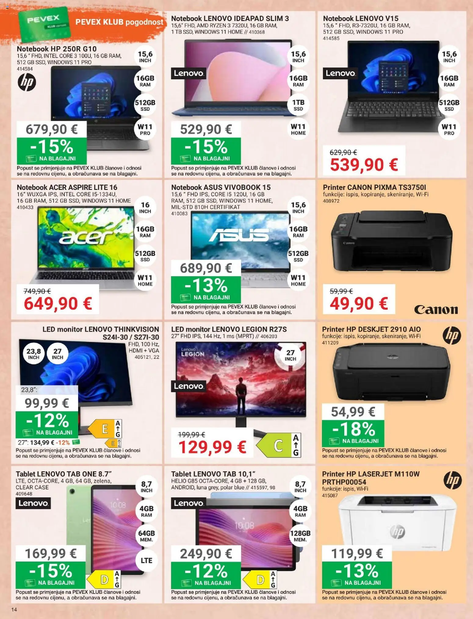 Pevex katalog | vrijedi od 22.10.2026 | Stranica: 14