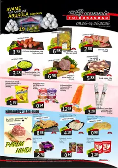 Grossi Toidukaubad kliendilehe eelvaade alates 08.06.2026