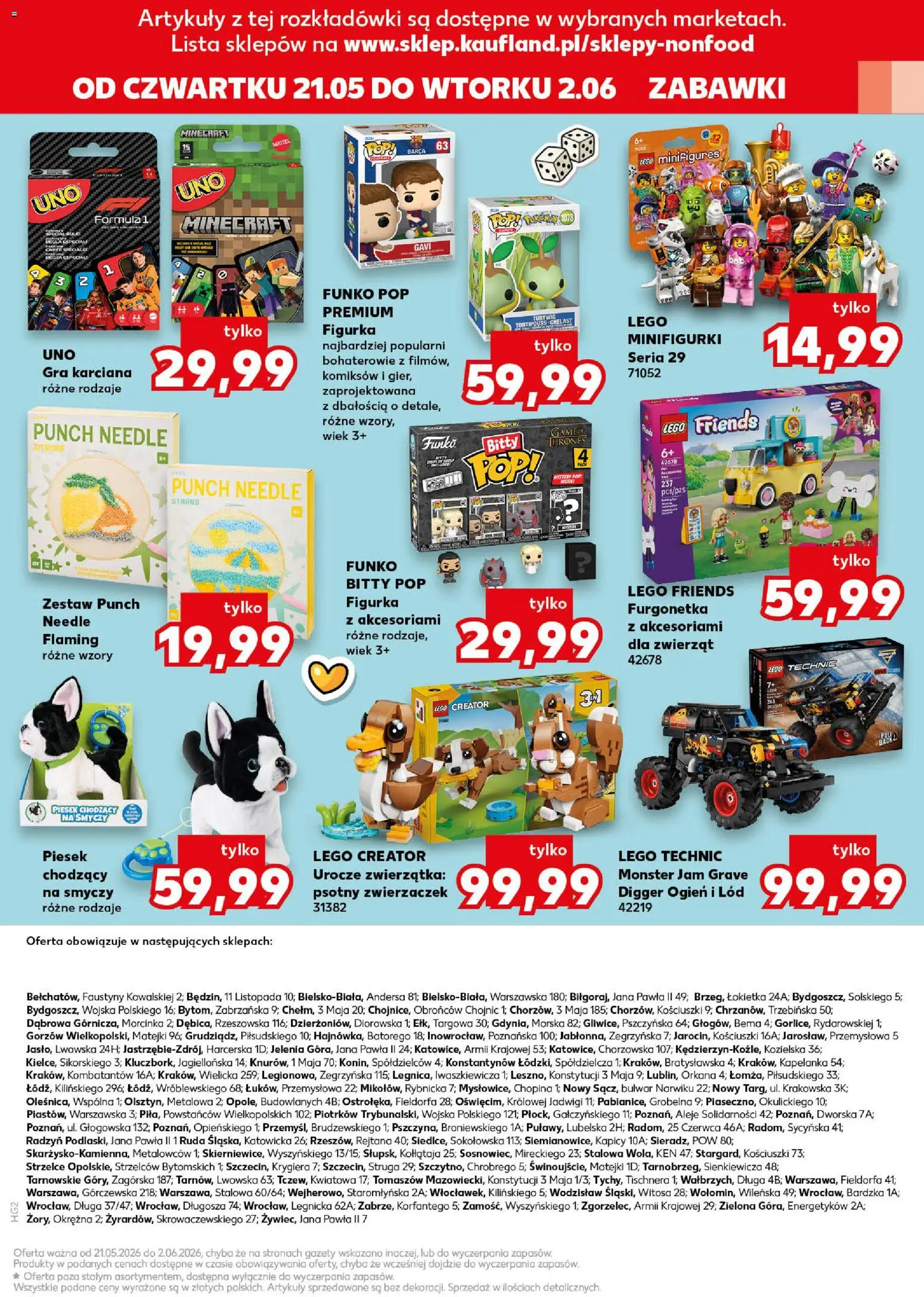Kaufland Polsko leták - Złap okazje od 21.05.2026 | Strana: 17 | Produkty: Monster, LEGO, Lego Friends, Lego Technic