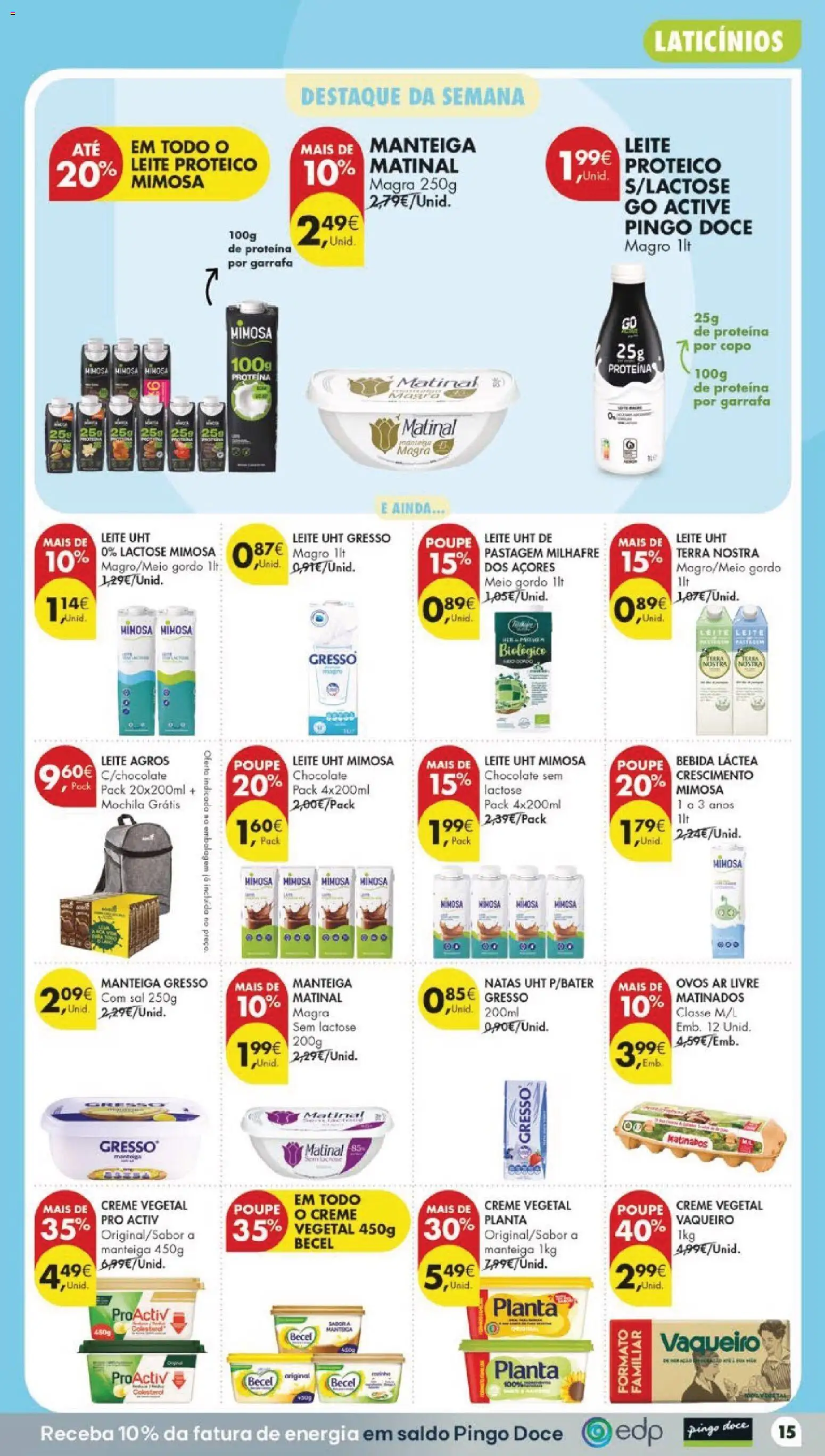 Pingo Doce folheto │ válido de 18/08/2026 | Página: 19 | Produtos: Laticínios, Leite, Ovos, Creme