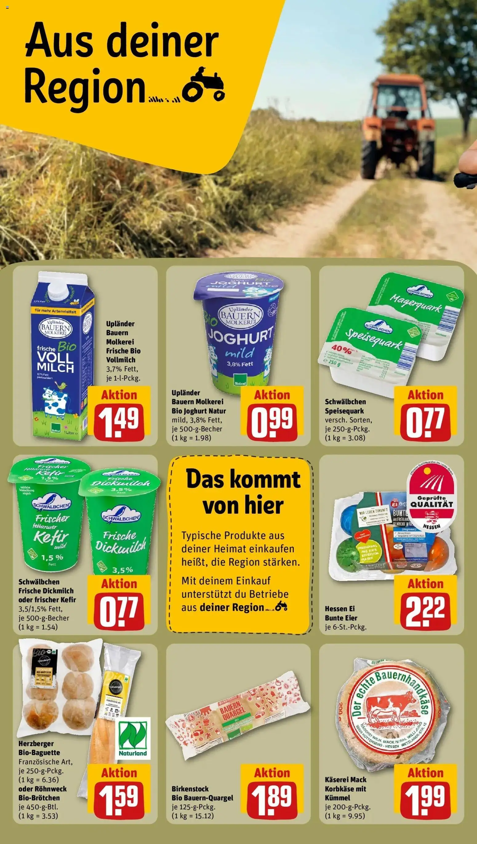 REWE Prospekt ab 24.08.2026 zum Blättern » Angebote | Seite: 18 | Produkte: Kefir, Eier, Magerquark, Speisequark