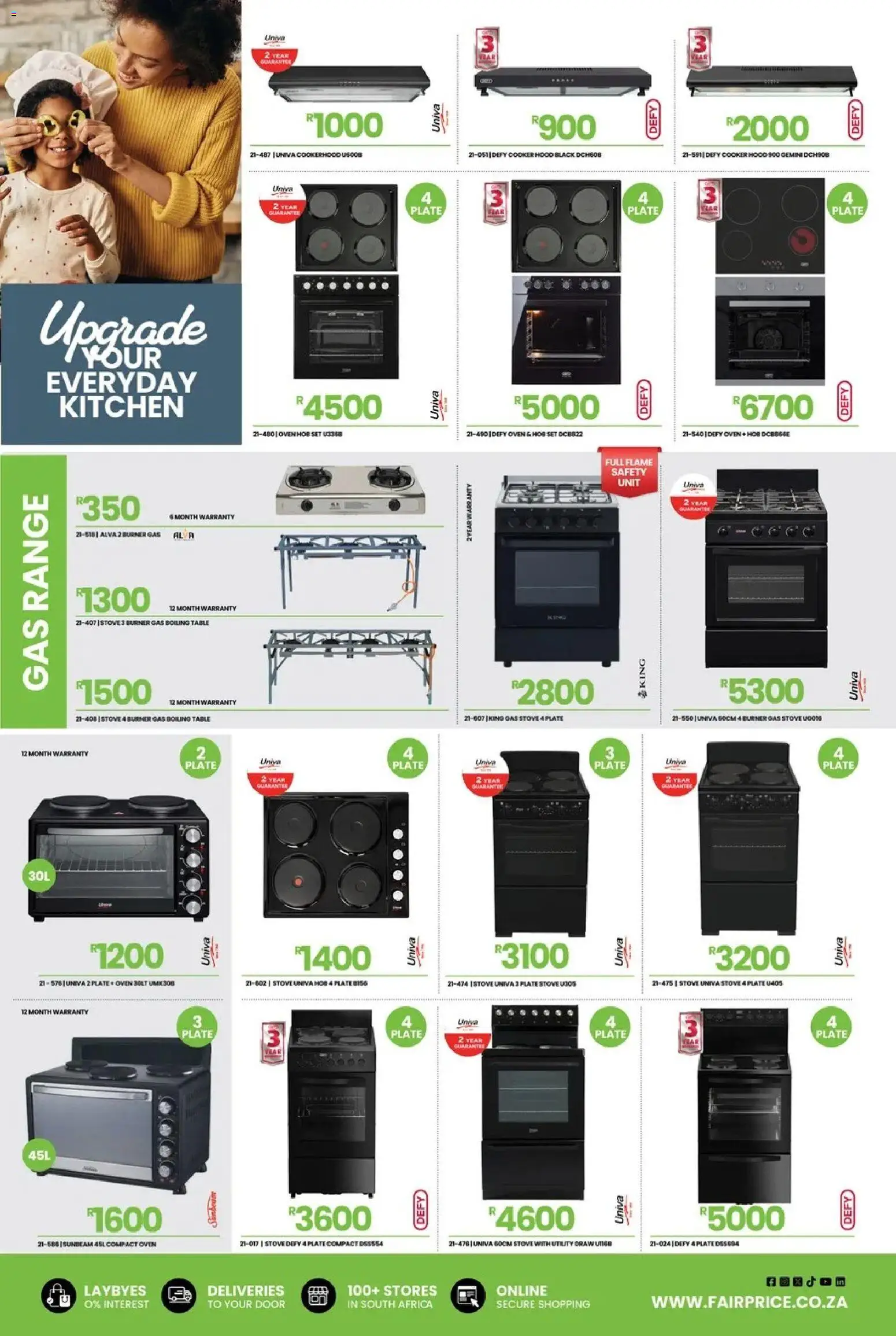 New Fair Price catalogue – valid from 01/03/2026 | Page: 3 | Products: Stove, Cooker, Table, Gas stove