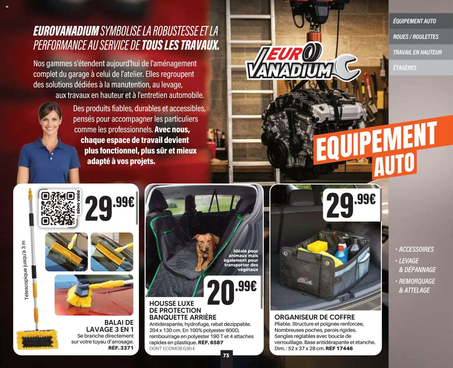 {H1} | Page: 73 | Produits: Vidéo, Base, Balai, Garage