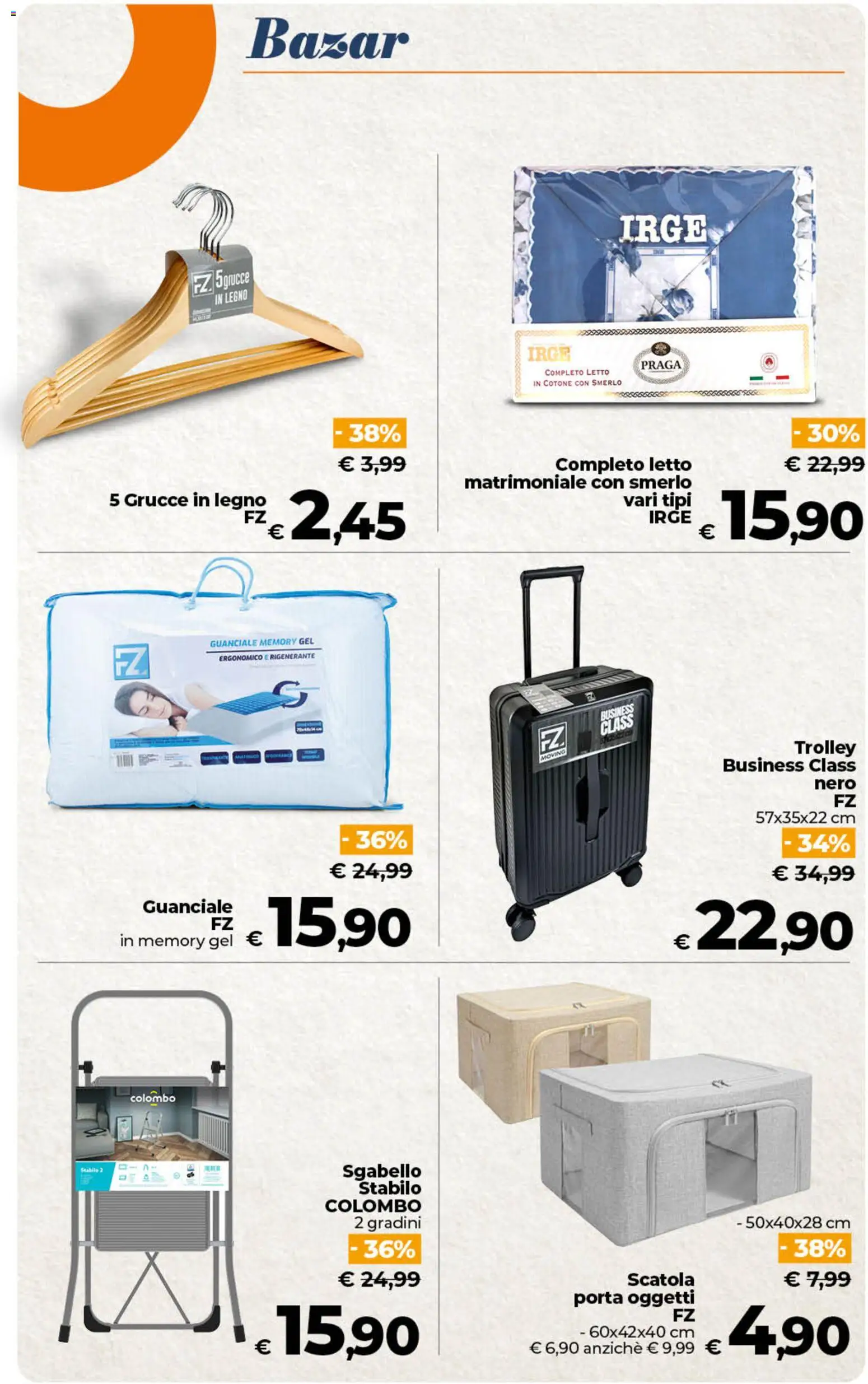 Volantino Ipercoop del 18.06.2026 | Pagina: 48 | Prodotti: Sgabello, Letto, Scatola, Guanciale