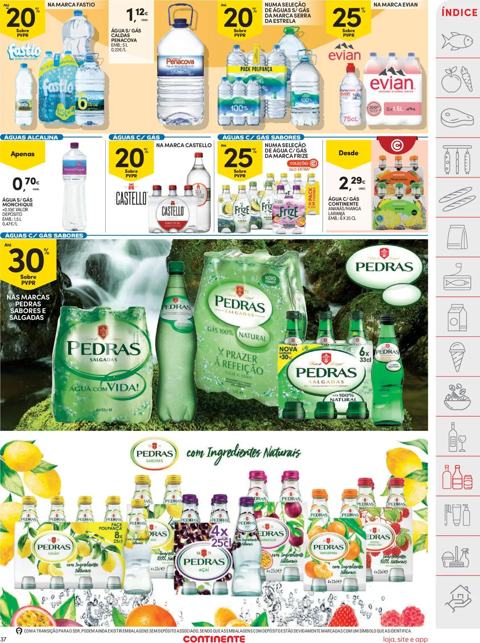 Continente folheto │ válido de 18/08/2026 | Página: 37 | Produtos: Agua, Açai, Ingredientes, Ananás