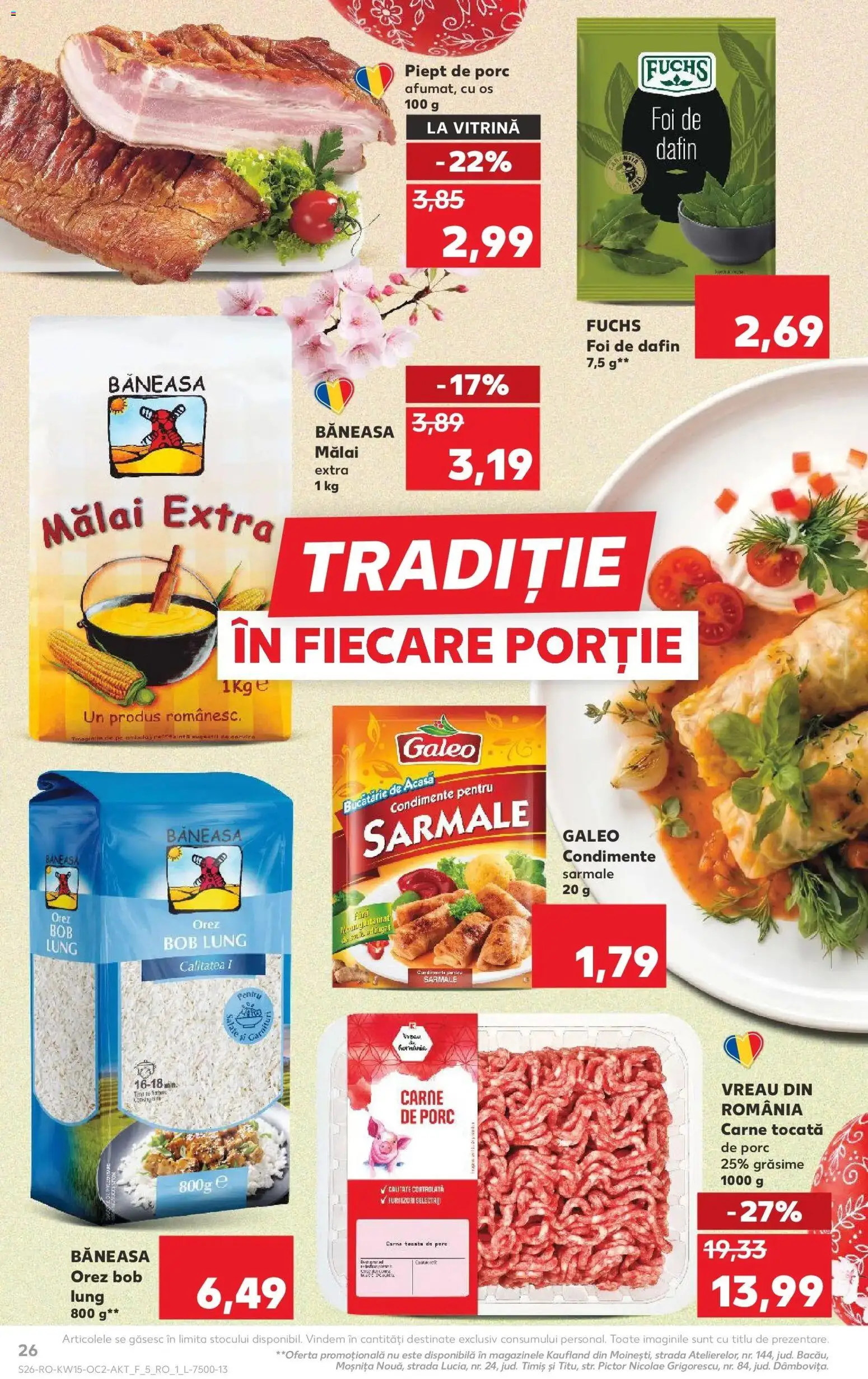 Noul catalog Kaufland – valabil de la 08.04.2026 | Pagină: 26 | Produse: Bucătărie, Vitrină, Carne tocată, Condimente
