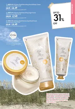 Preview of Oriflame - Offers valid from 08/07/2026 | Page: 143 | Products: Hand cream, Milk, Cream, Honey