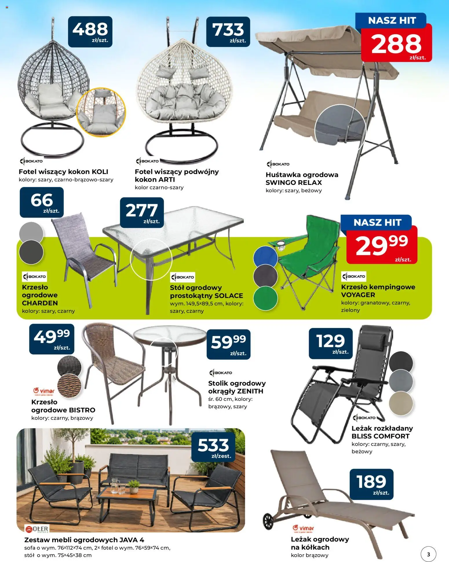 Mrówka gazetka - Elbląg od 03.06.2026 | Strona: 3 | Produkty: Sofa, Fotel, Leżak, Leżak ogrodowy