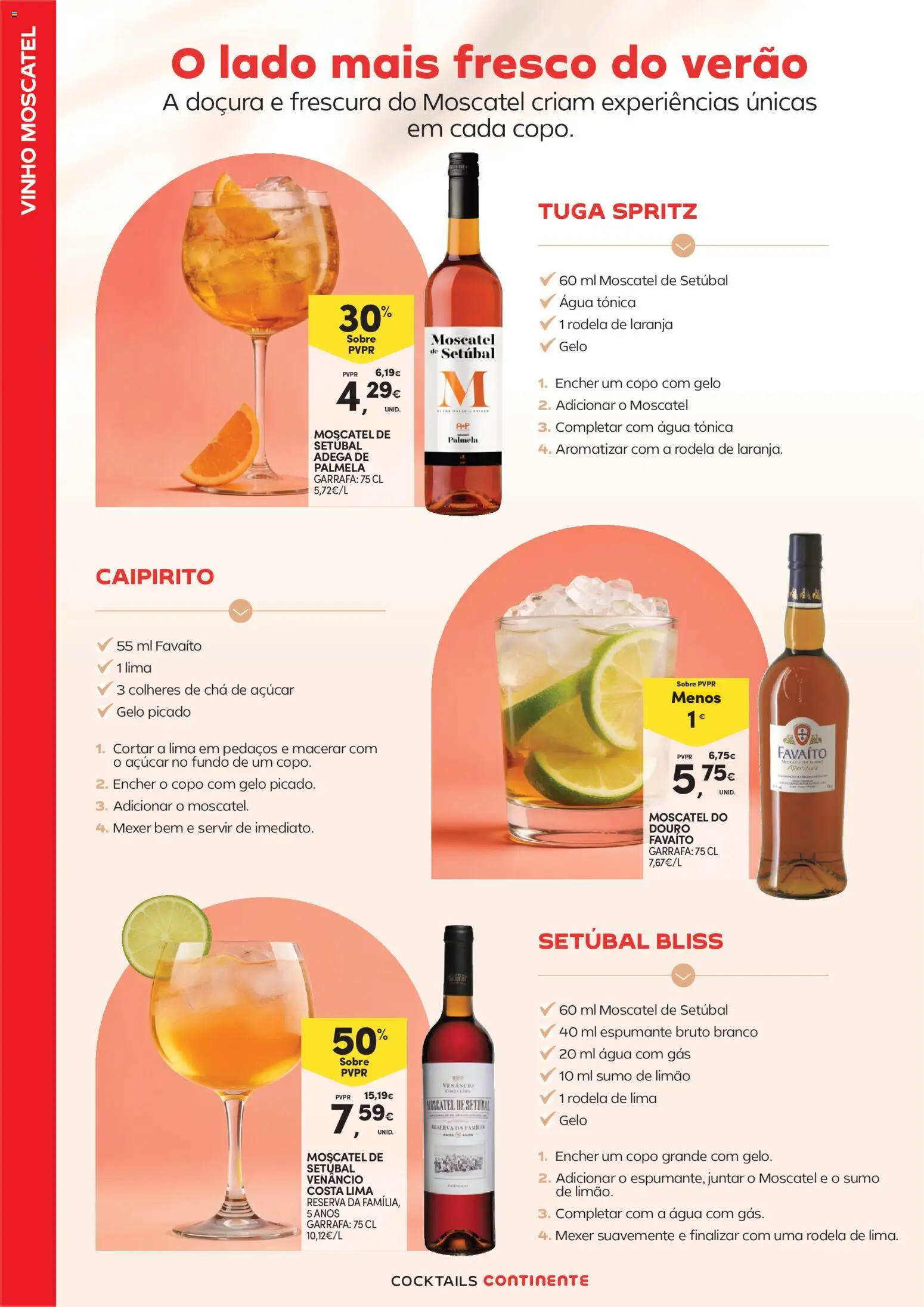 Continente - Cocktails │ válido de 14/07/2026 | Página: 8 | Produtos: Agua, Espumante, Sumo, Chá