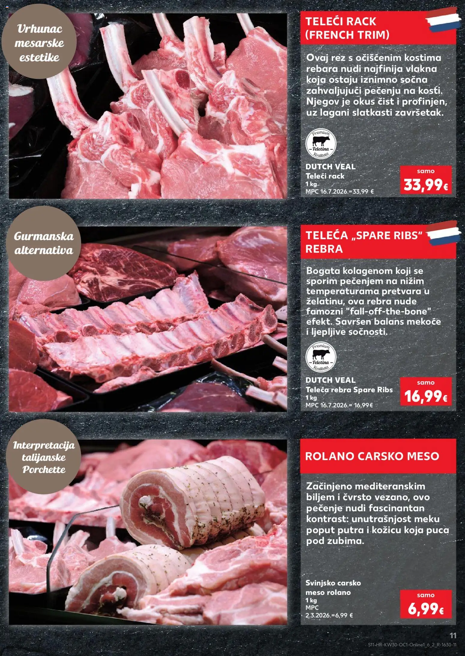 Kaufland katalog | vrijedi od 22.07.2026 | Stranica: 11 | Proizvodi: Carsko meso, Teletina, Meso