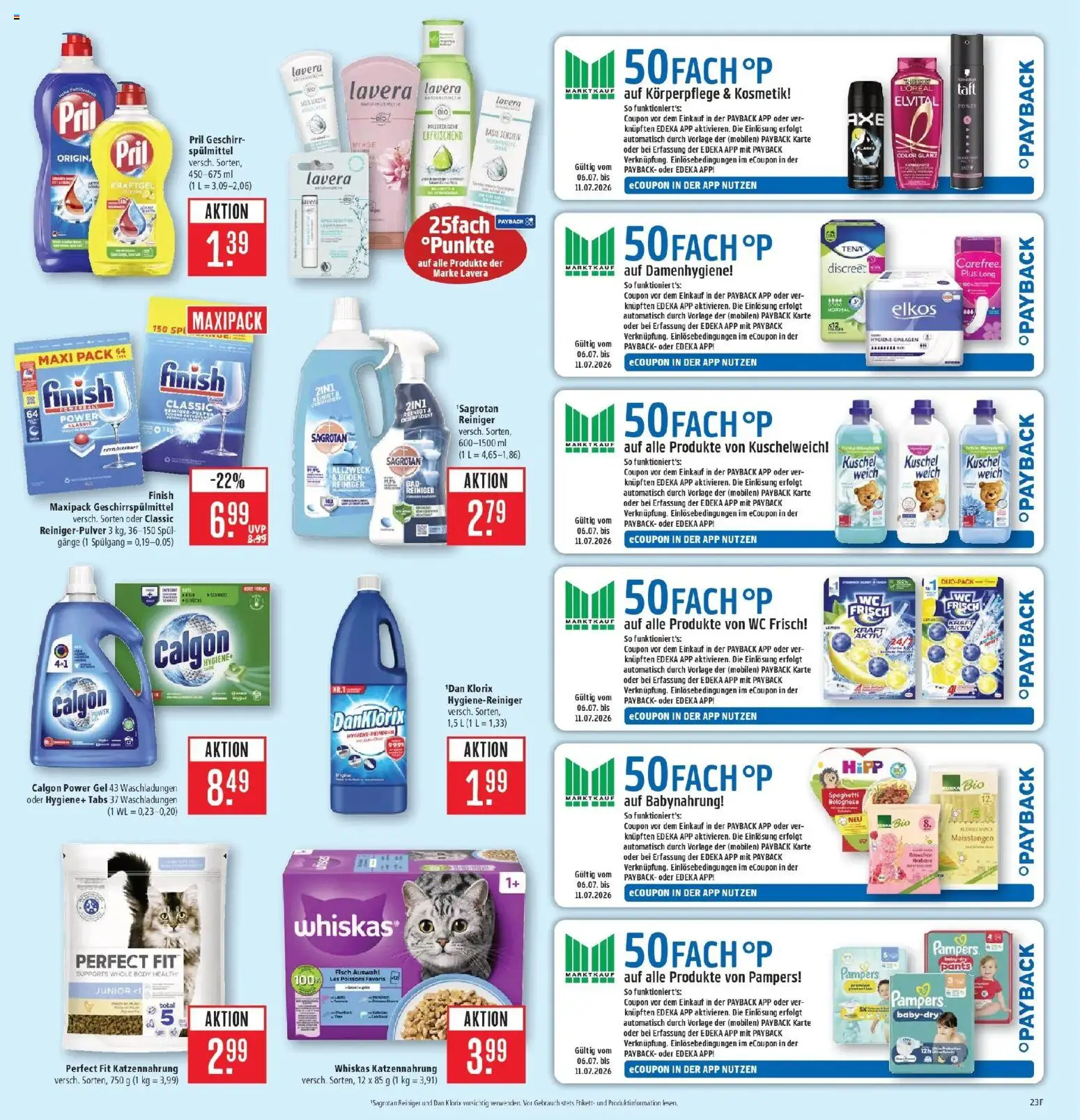Marktkauf Prospekt Böblingen – gültig ab 06.07.2026 | Seite: 29 | Produkte: Pampers, Finish, Fisch, Wc frisch