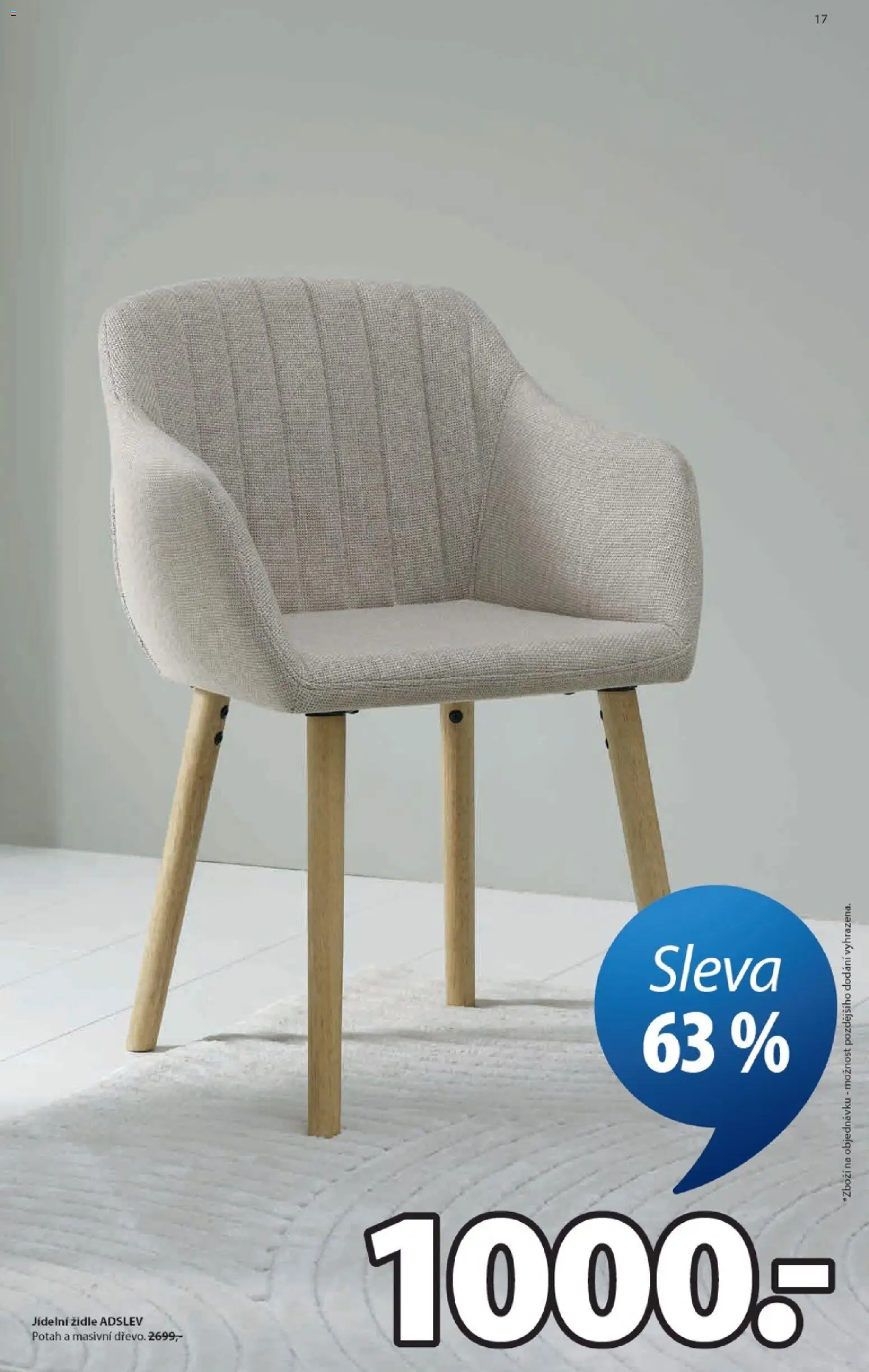 JYSK leták od 16.09.2026 | Strana: 17 | Produkty: Židle, Jídelní židle