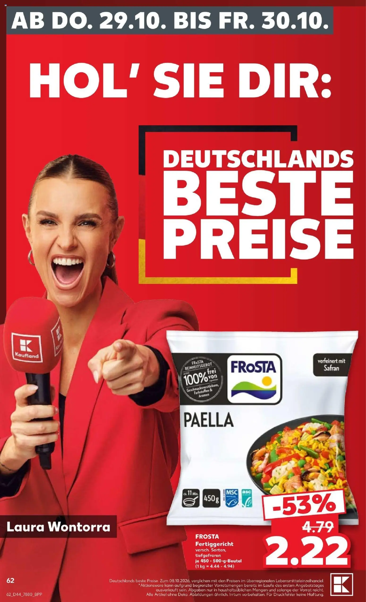 Kaufland Prospekt Kiel – gültig ab 26.10.2026 | Seite: 62 | Produkte: Frosta