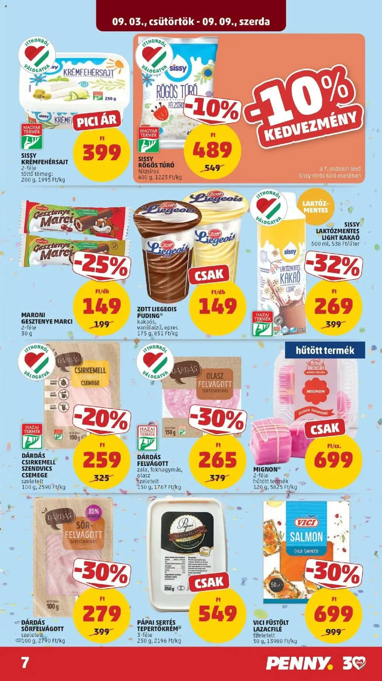 PENNY akciós ujság - amely érvényes a következő dátumtól: 2026.09.03. | Oldal: 7 | Termékek: Puding, Kakaó, Gluténmentes, Gesztenye