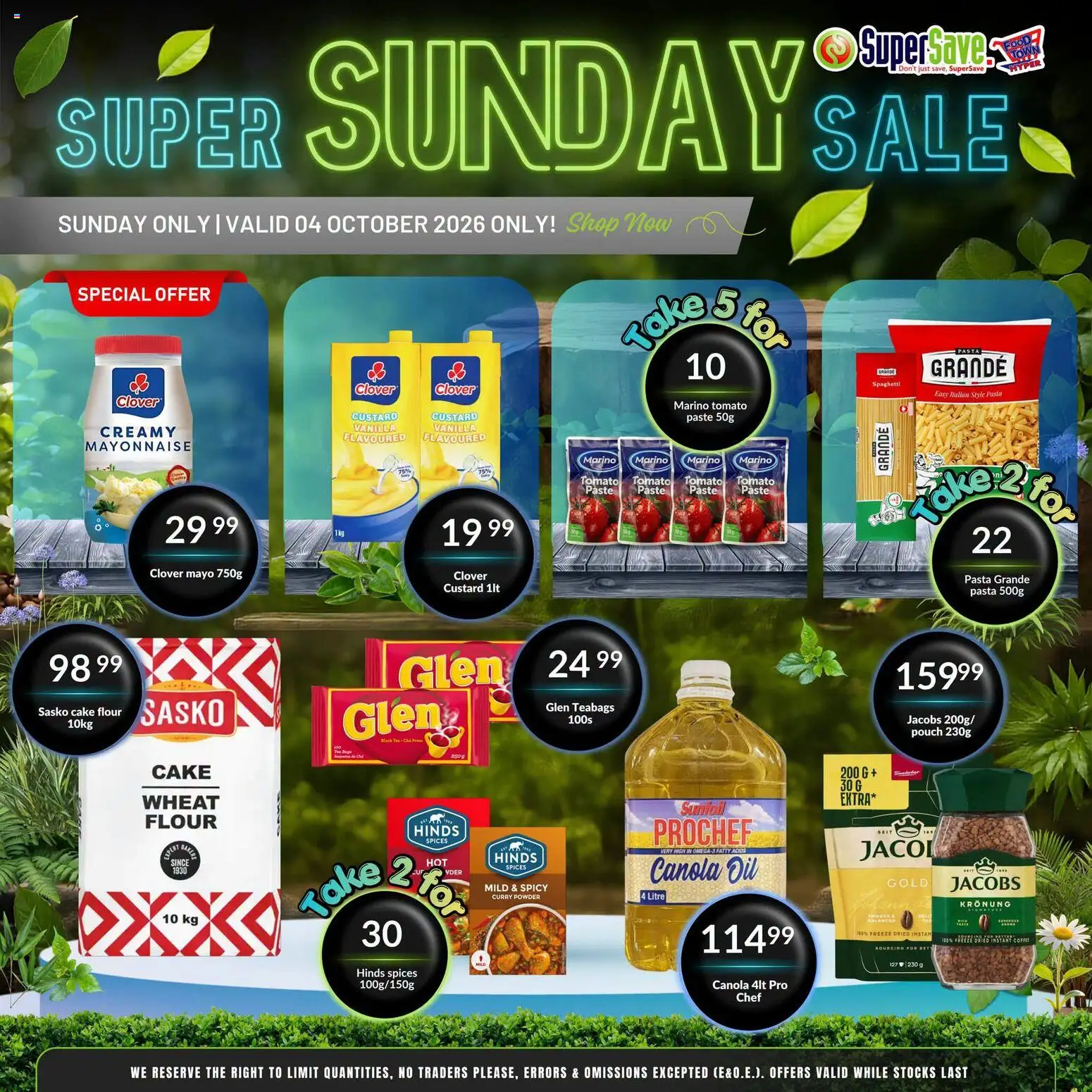New Super Save catalogue – valid from 04/10/2026 | Page: 2 | Products: Custard, Omega 3, Oil, Powder