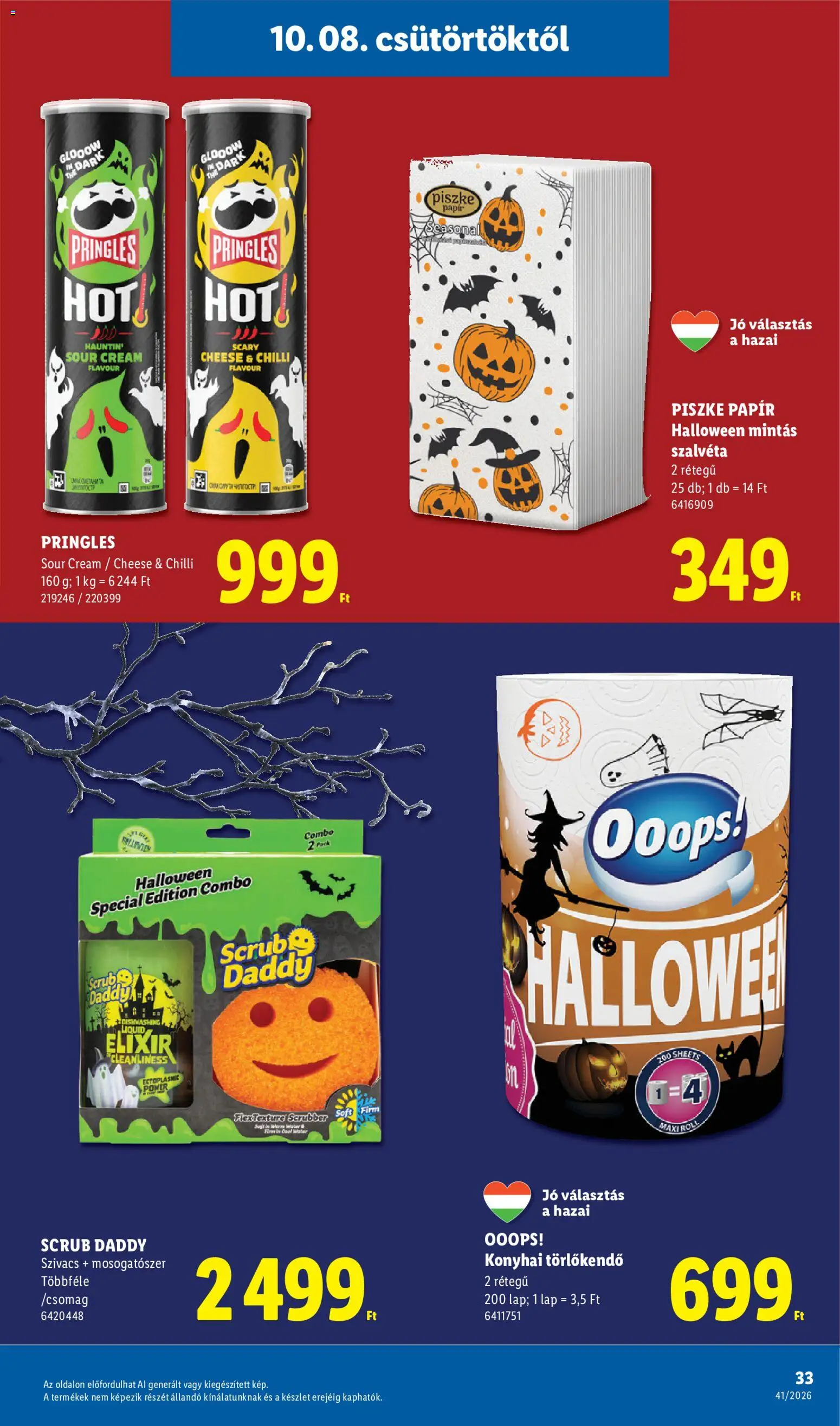 Lidl akciós ujság - amely érvényes a következő dátumtól: 2026.10.08. | Oldal: 33