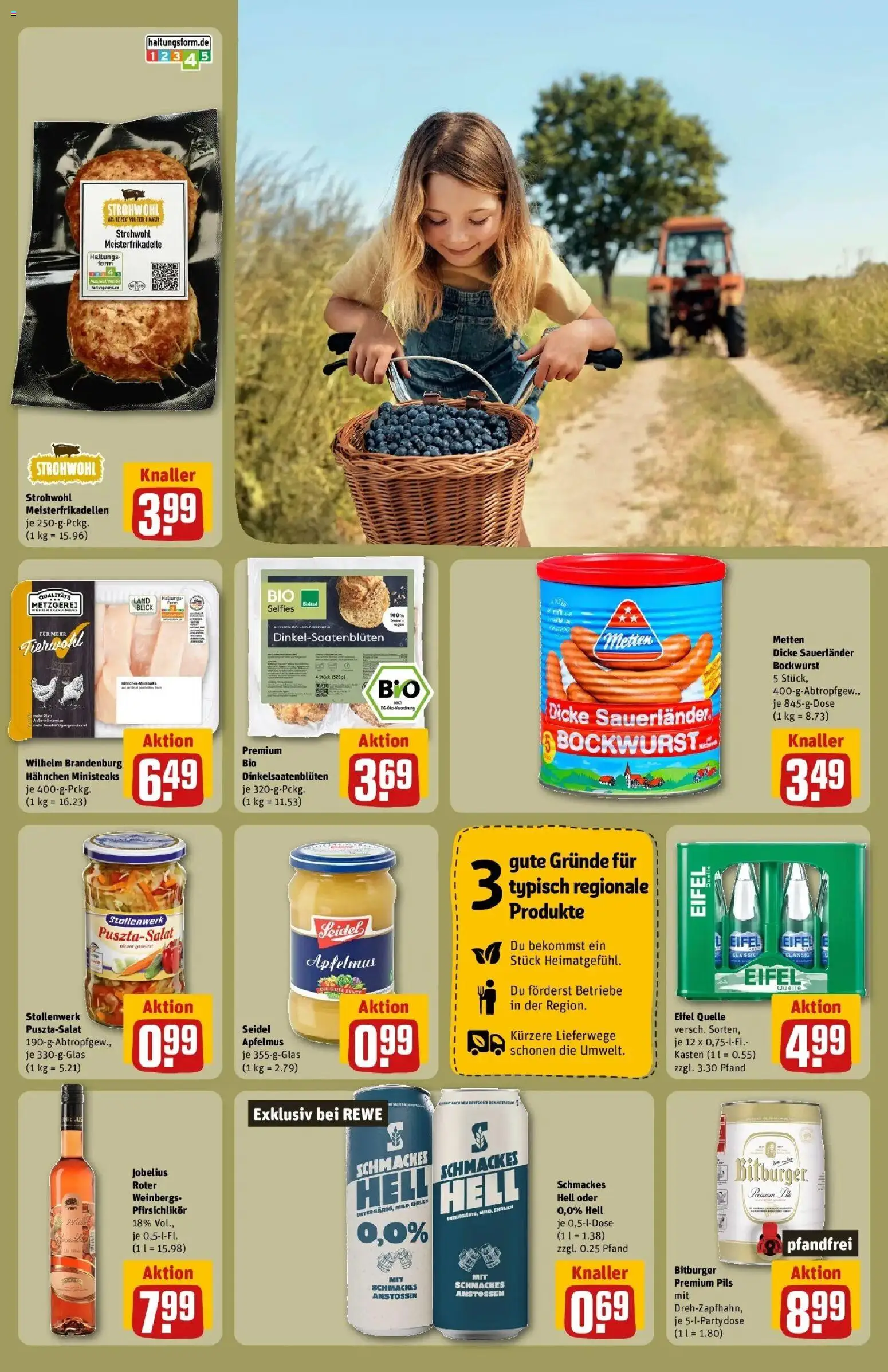 Rewe Prospekt Neuwied – gültig ab 27.07.2026 | Seite: 27 | Produkte: Bockwurst, Hahnchen, Pils, Tür