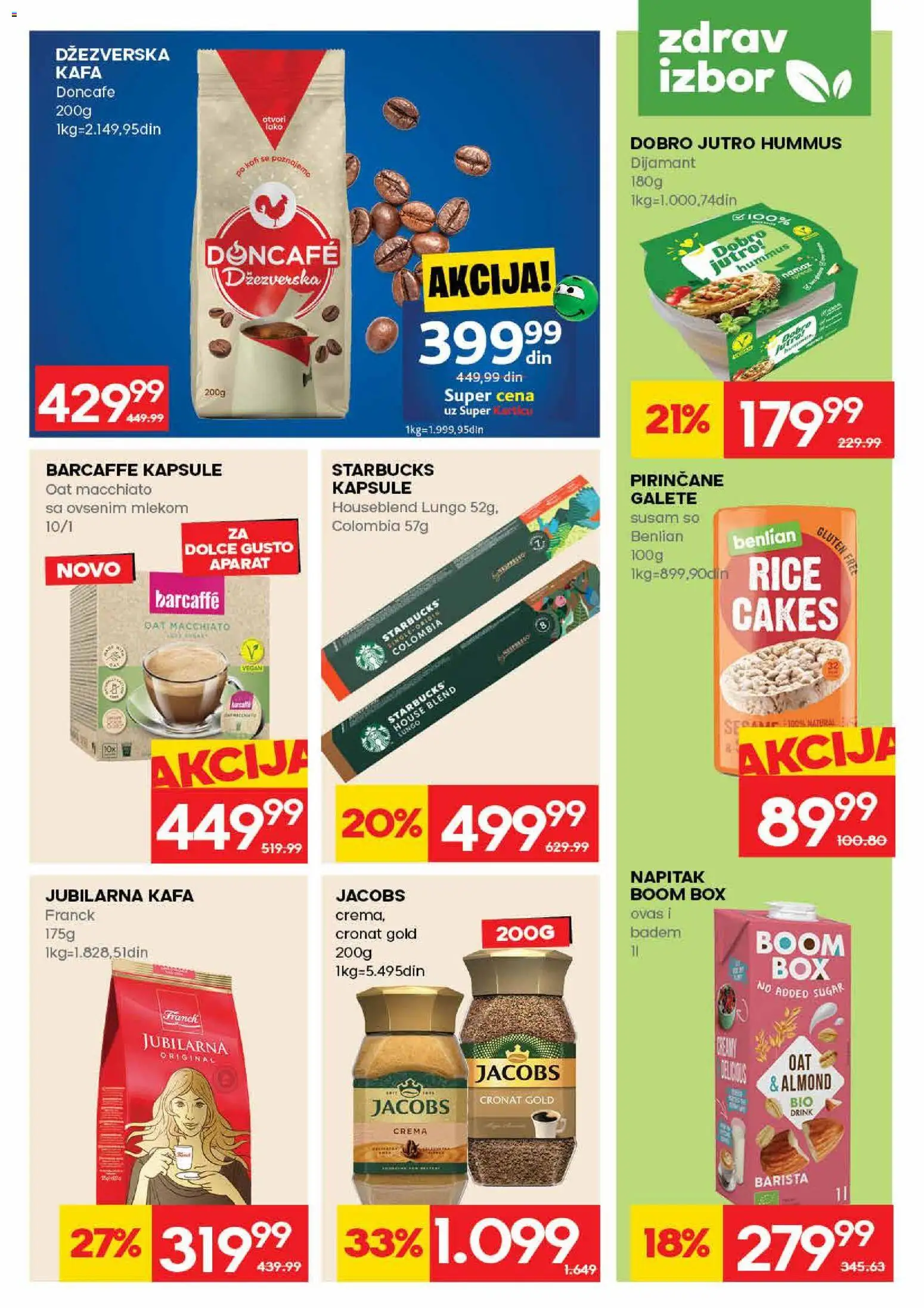 Roda katalog - važi od 21.05.2026 | Strana: 15 | Proizvode: Dolce Gusto, Kapsule, Hummus, Kafa