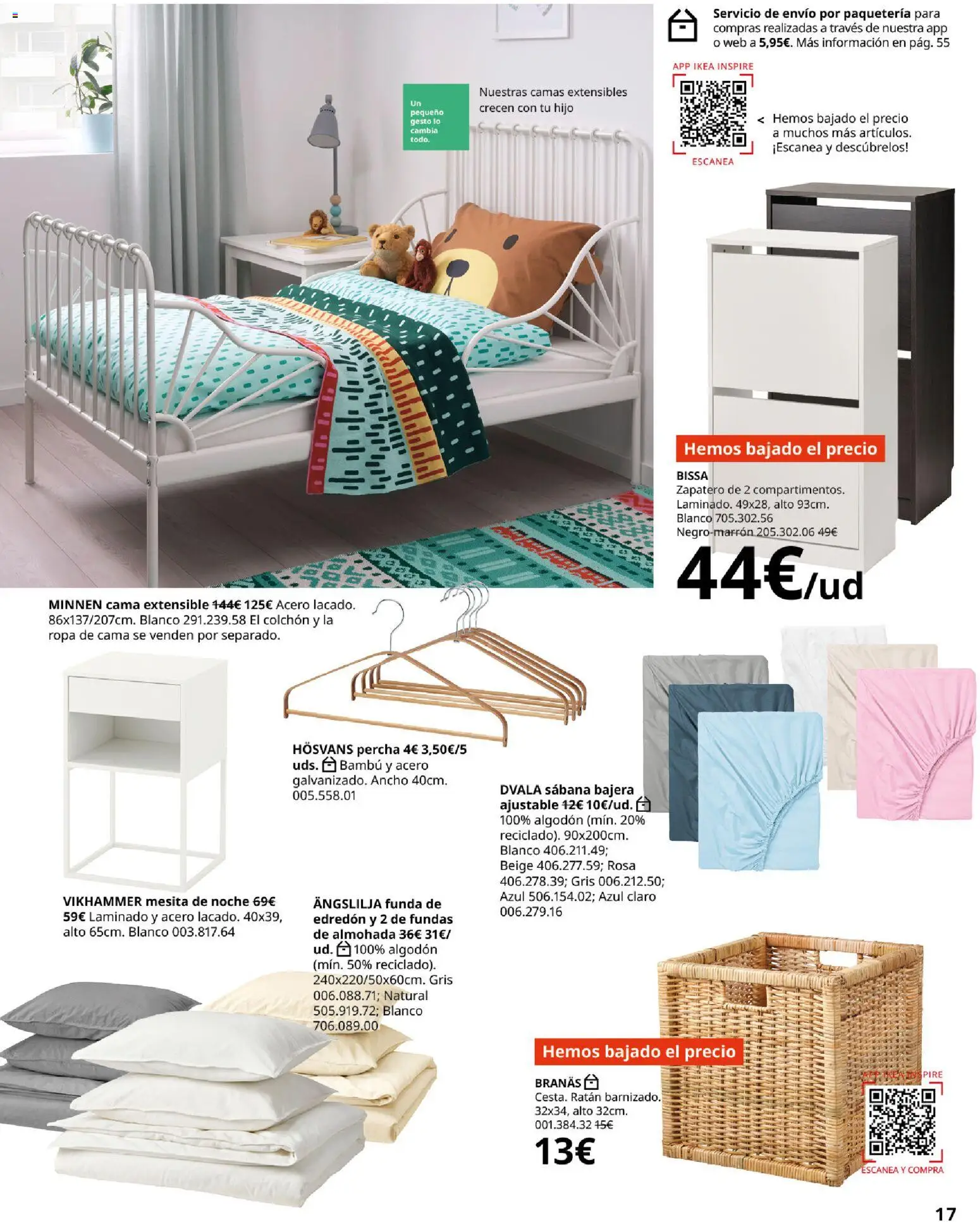 IKEA - Domitorios │ válido desde el 01/09/2026 | Página: 17 | Productos: Percha, Zapatero, Colchon, Almohada