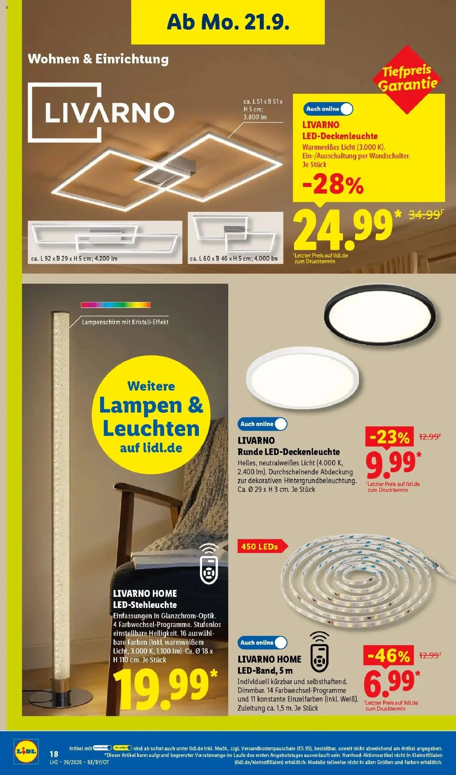 Lidl Prospekt Thale (ab 21.09.2026) zum Blättern » Angebote | Seite: 32 | Produkte: Lampenschirm