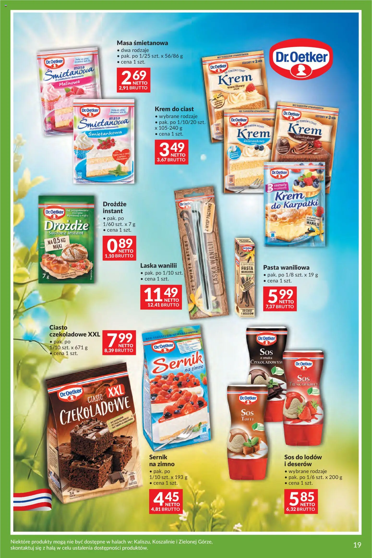 Makro gazetka - Uroczystości od 12.05.2026 | Strona: 19 | Produkty: Ciasto, Ciasto czekoladowe, Krem, Sos