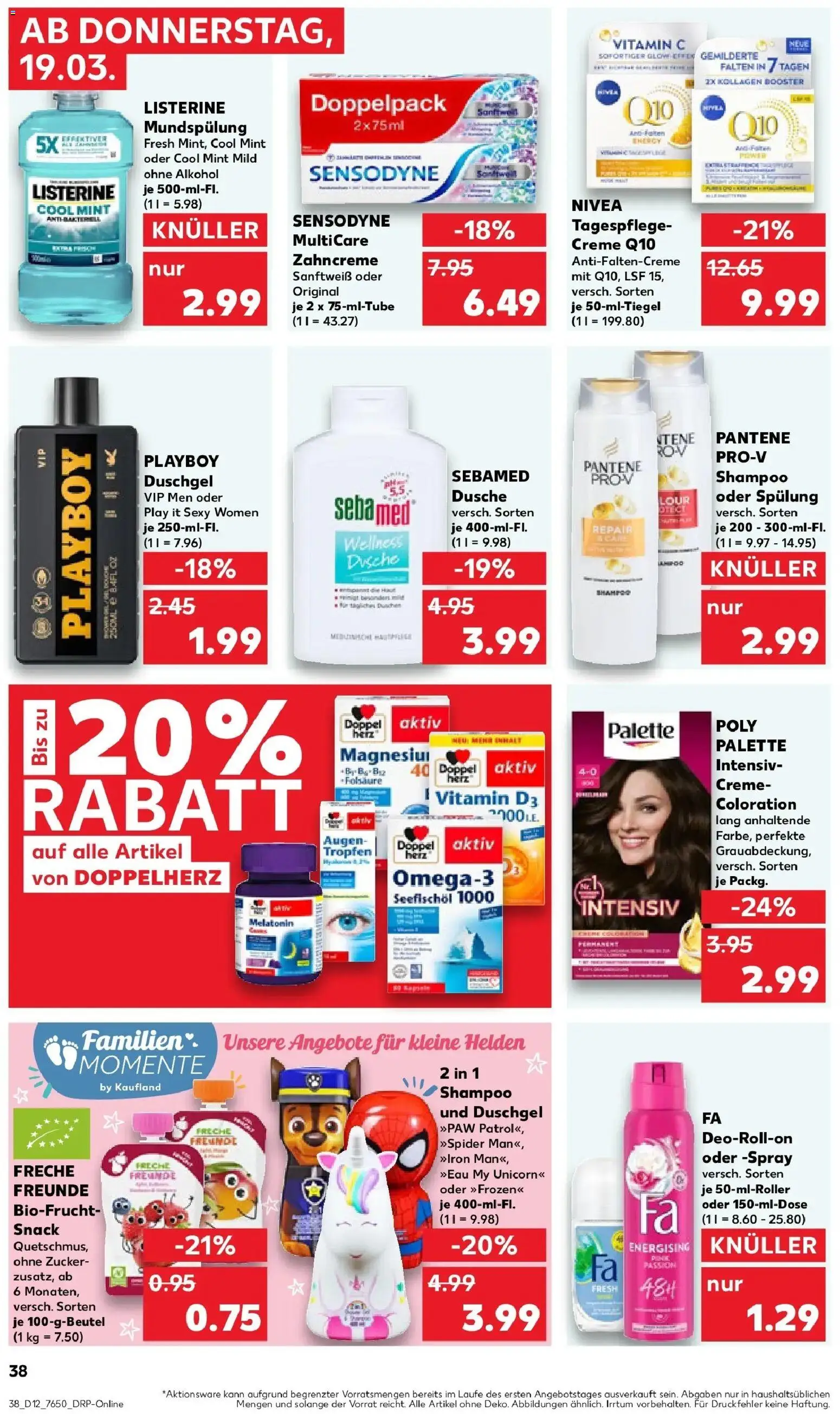 Kaufland Prospekt Unterschleißheim	 – gültig ab 16.03.2026 | Seite: 50 | Produkte: Dusche, Shampoo, Creme, Duschgel
