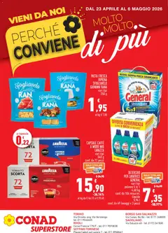 Anteprima del volantino Conad volantino Superstore Molto di Più Piemonte valido a partire dal 23.04.2026