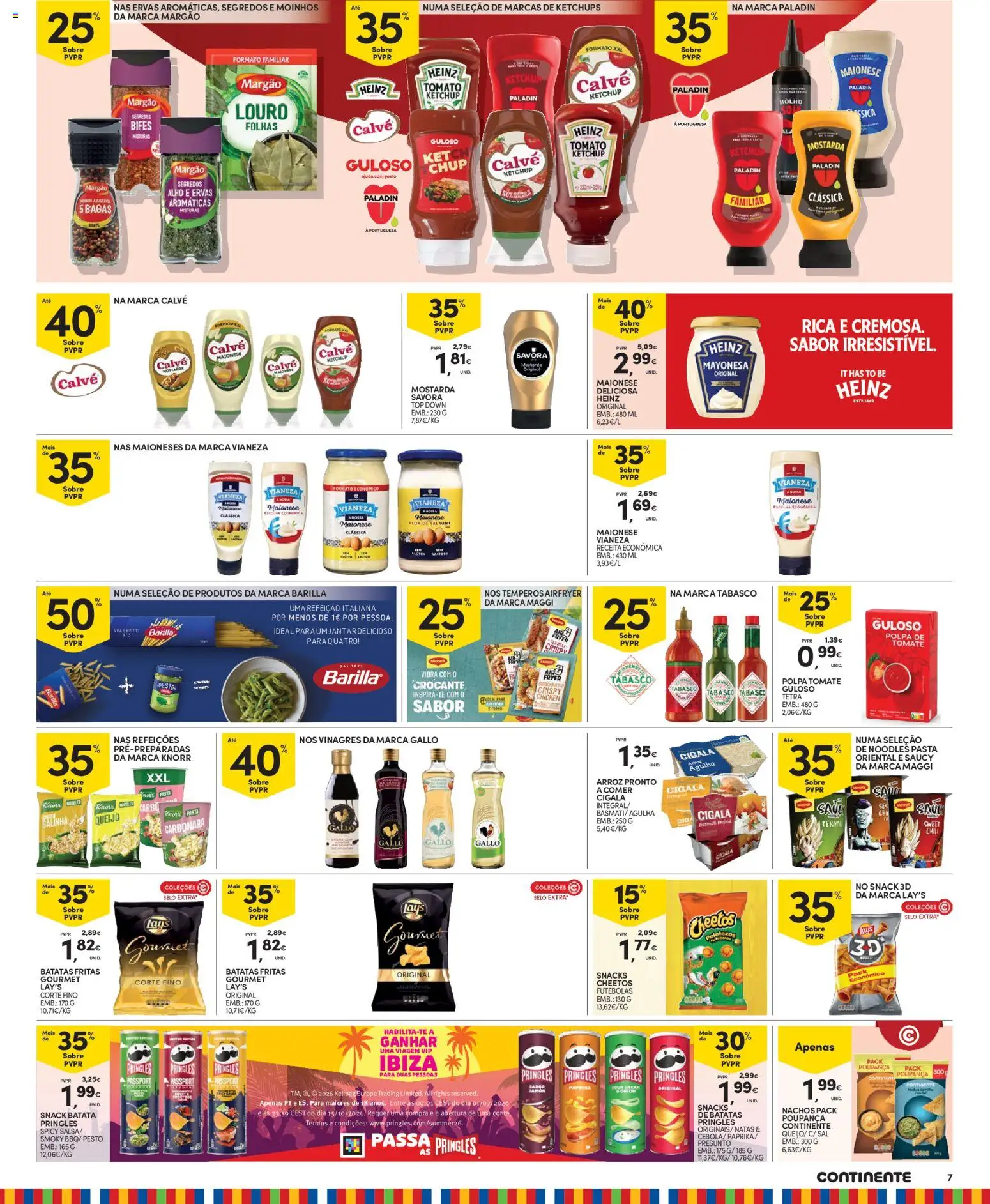 Continente Madeira │ válido de 18/08/2026 | Página: 7 | Produtos: Sal, Snacks, Ketchup, Natas