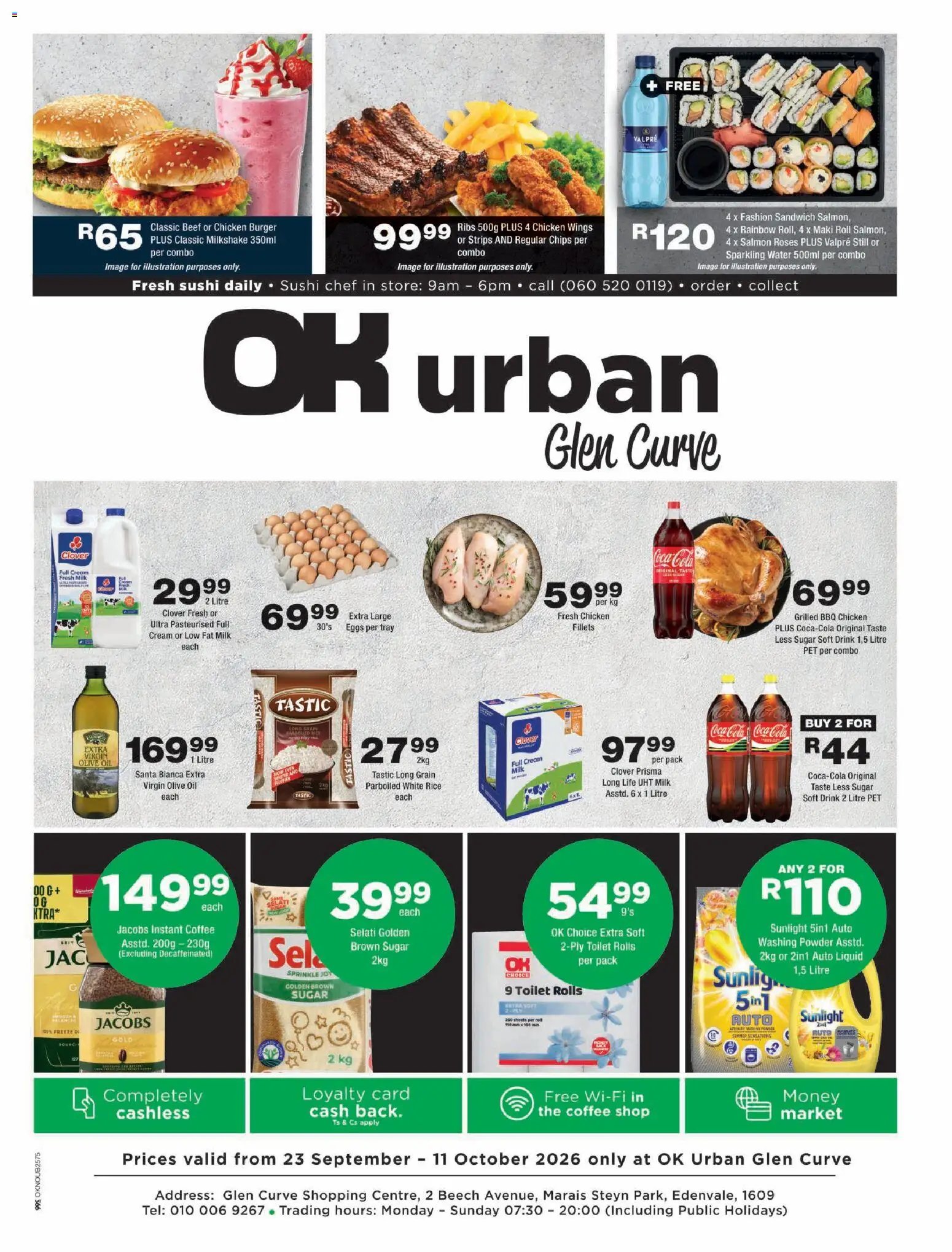 New OK Foods catalogue – valid from 23/09/2026 | Page: 1 | Products: Chicken, Powder, Water, Sugar