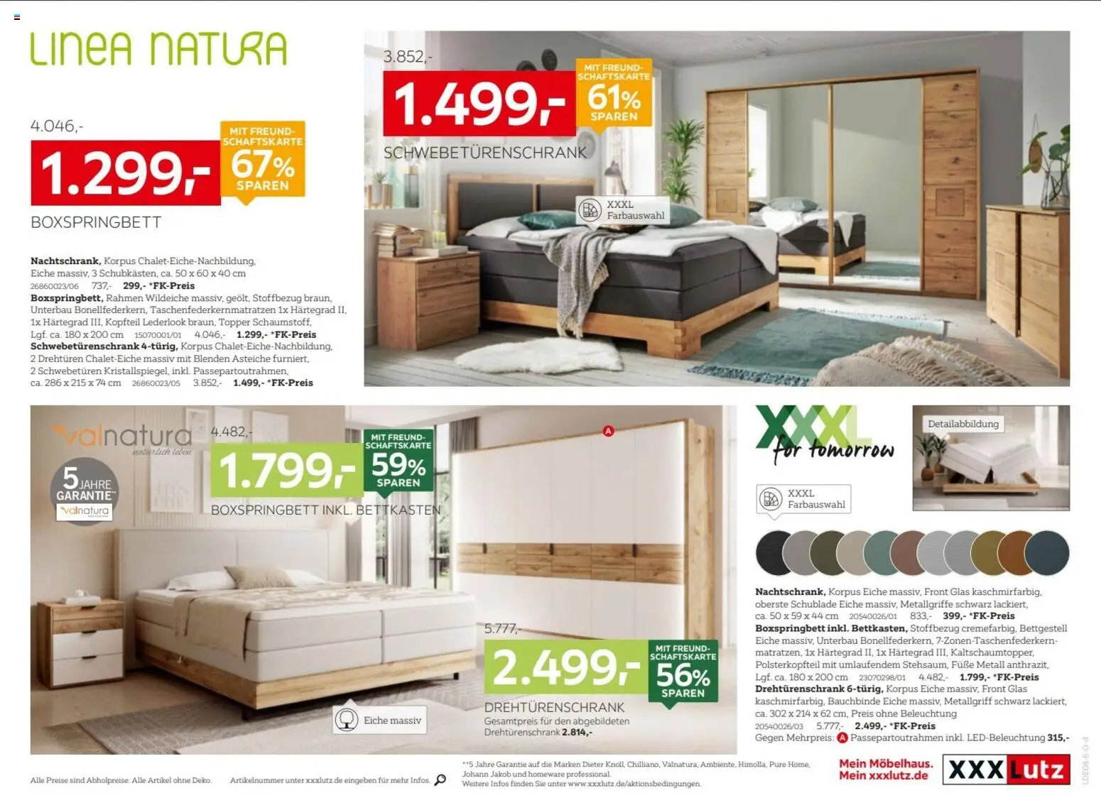 XXXLutz Nr. 1 beim Preis – gültig ab 15.08.2026 | Seite: 13 | Produkte: Schwebetürenschrank, Drehtürenschrank, Boxspringbett, Topper