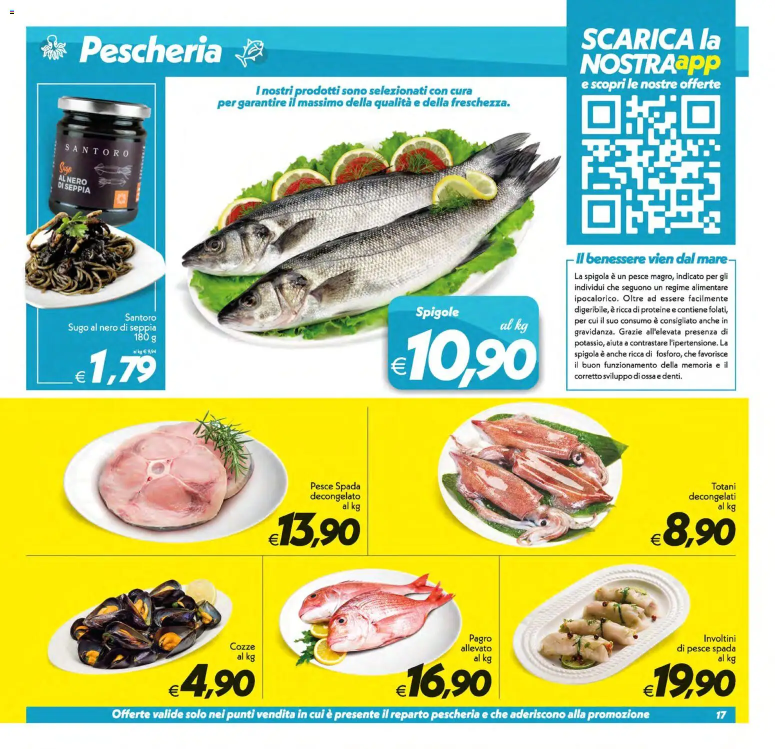 Volantino SuperConveniente del 01/09/2026 | Pagina: 17 | Prodotti: Pesce, Cozze, Sugo, Pesce spada