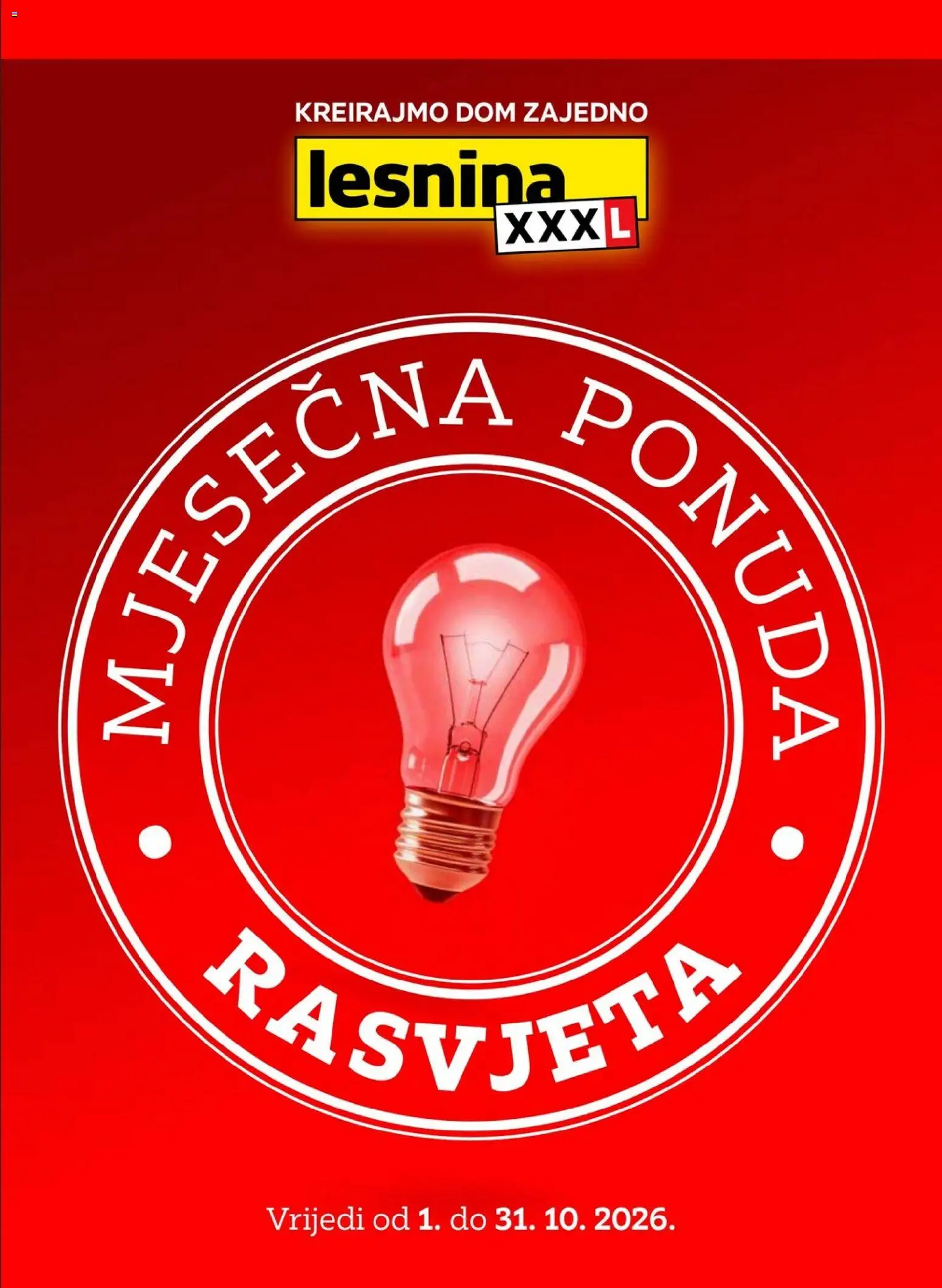 Lesnina katalog | vrijedi od 01.10.2026 | Stranica: 1 | Proizvodi: Rasvjeta