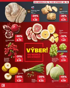 Kaufland SK akciós újság - amely érvényes a következő dátumtól: 2026.10.22. | Oldal: 71 | Termékek: Pomelo